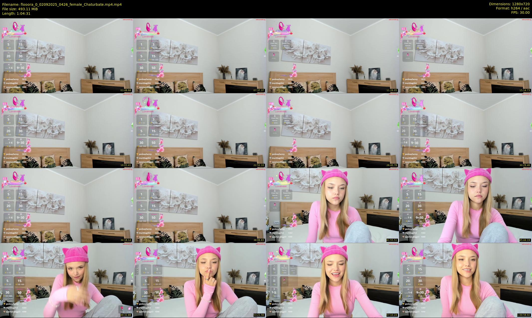 flooora_0 — 65 minute Chaturbate couple cam show recording, 720p, Sep 2, 2025