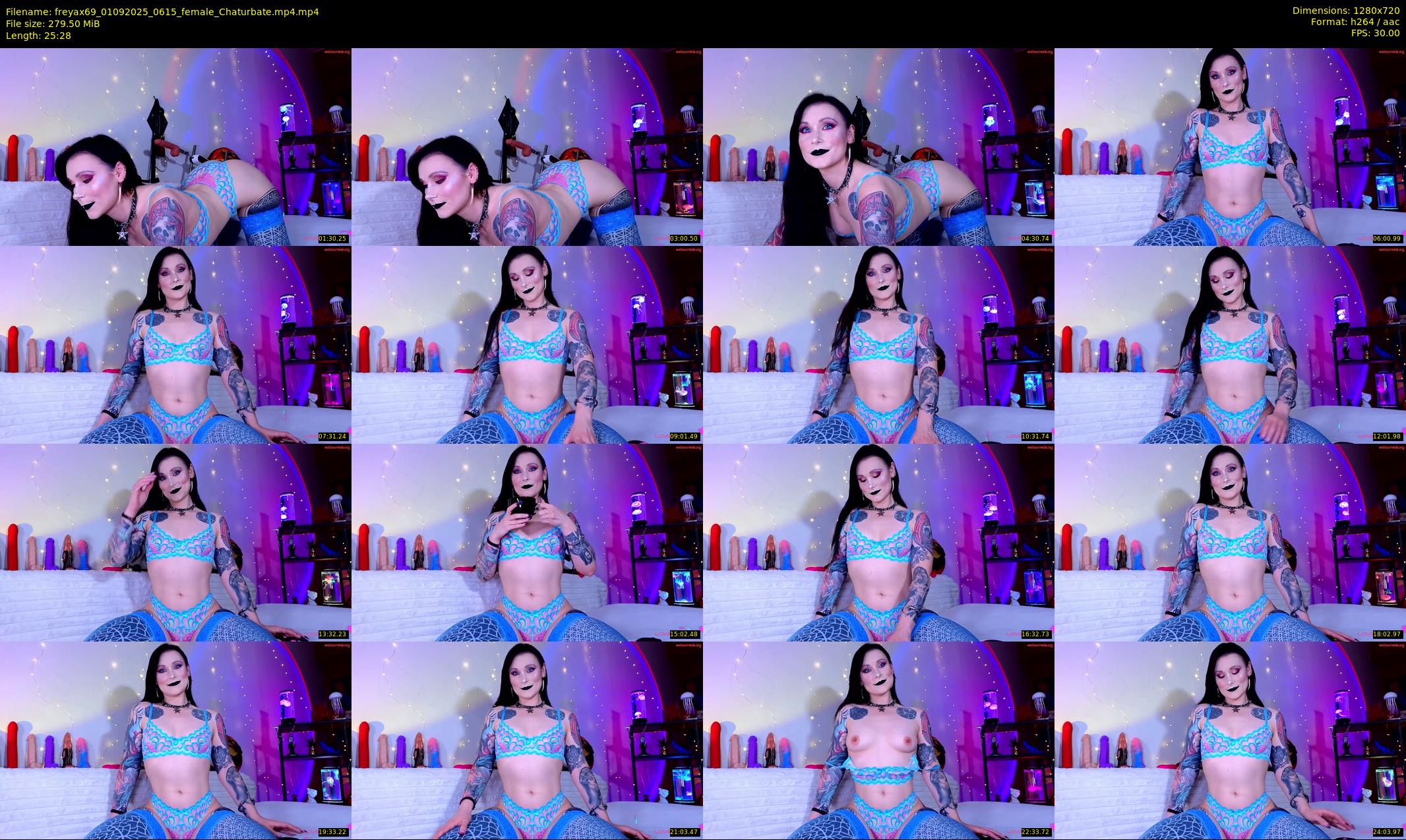 freyax69 — 26 minute Chaturbate female cam show recording, 720p, Sep 1, 2025