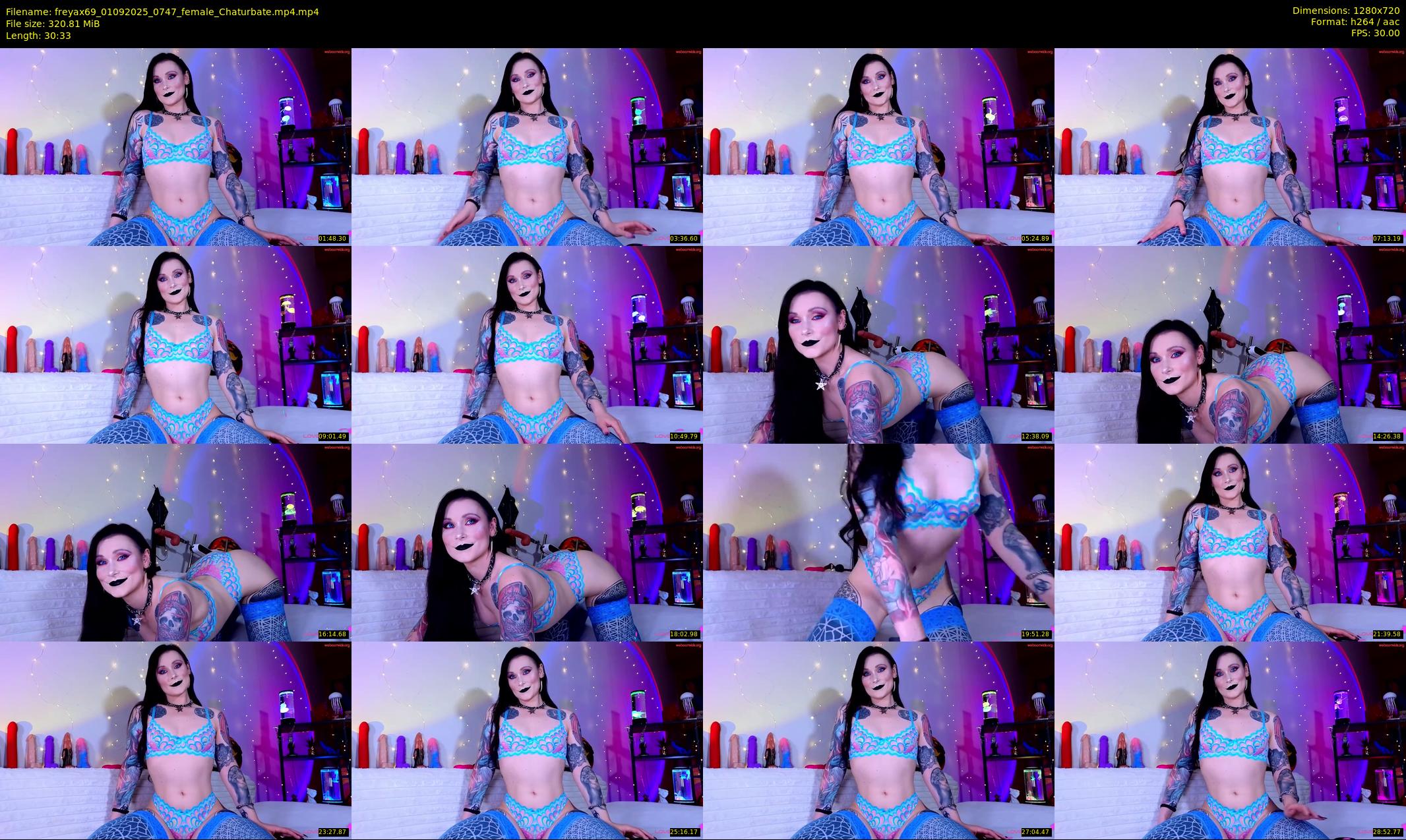 freyax69 — 31 minute Chaturbate female cam show recording, 720p, Sep 1, 2025
