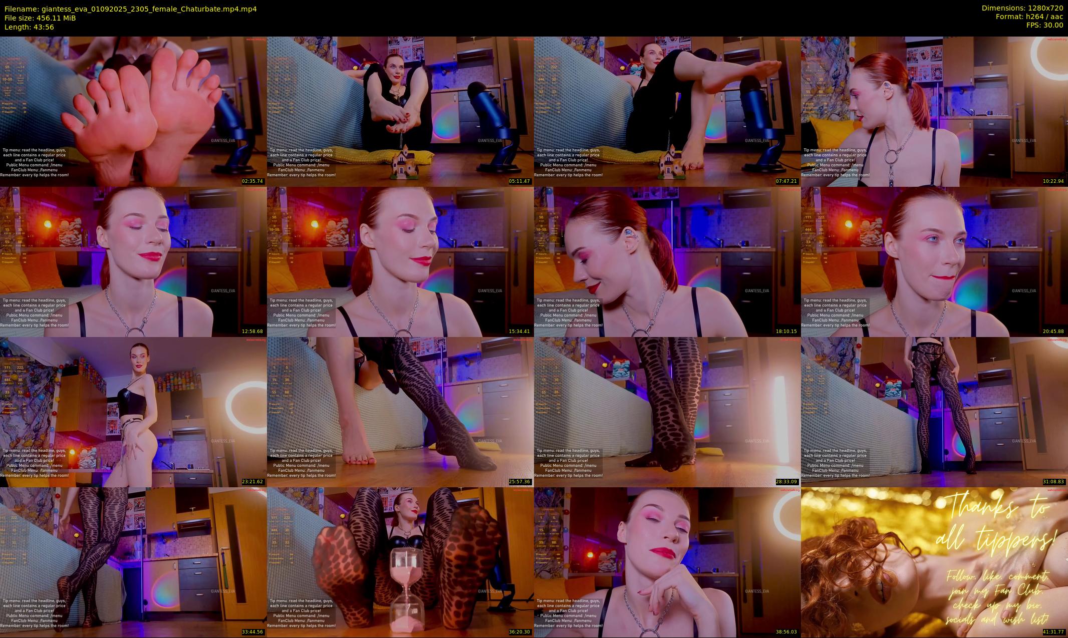 giantess_eva — 44 minute Chaturbate female cam show recording, 720p, Sep 1, 2025