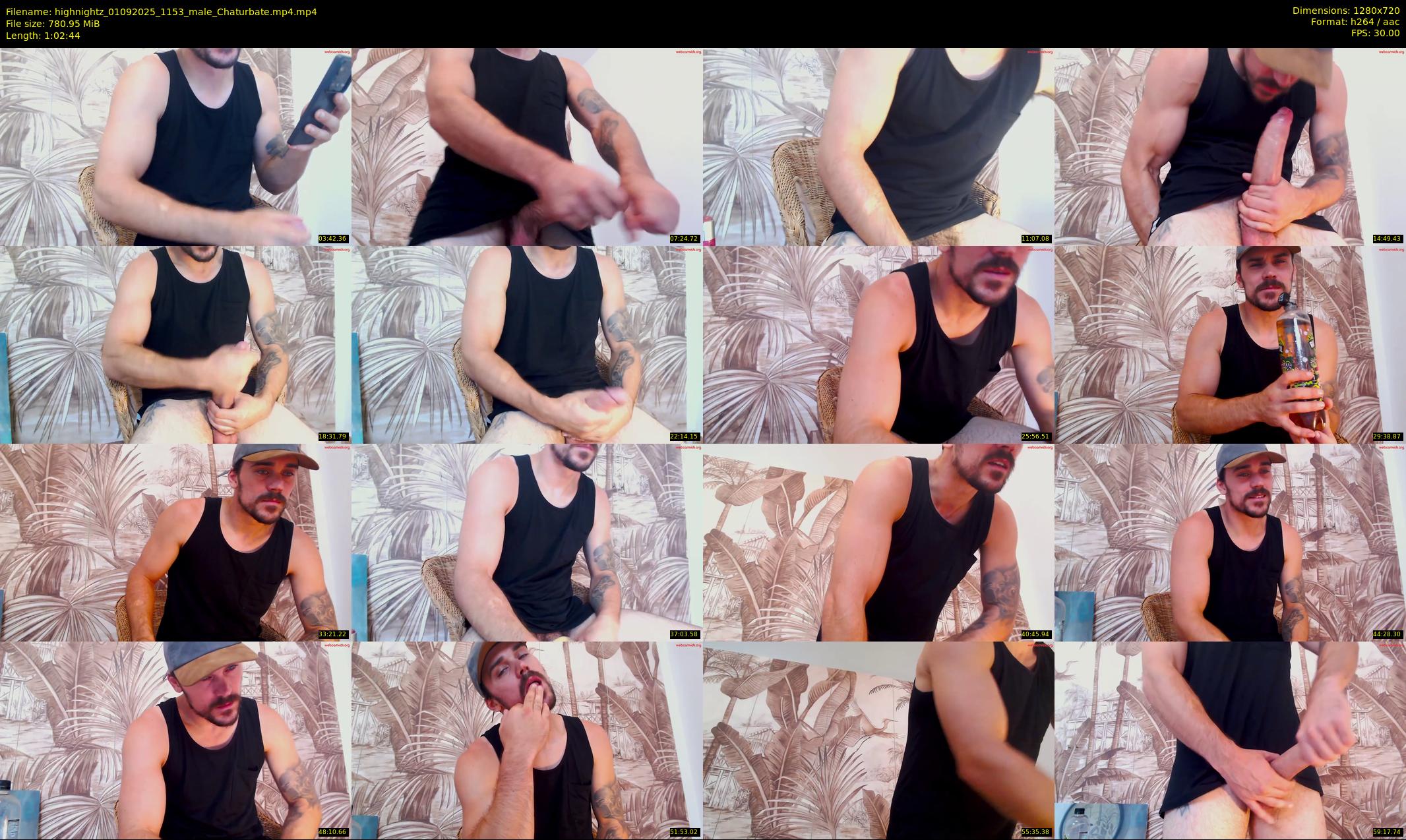 highnightz — 63 minute Chaturbate male cam show recording, 720p, Sep 1, 2025