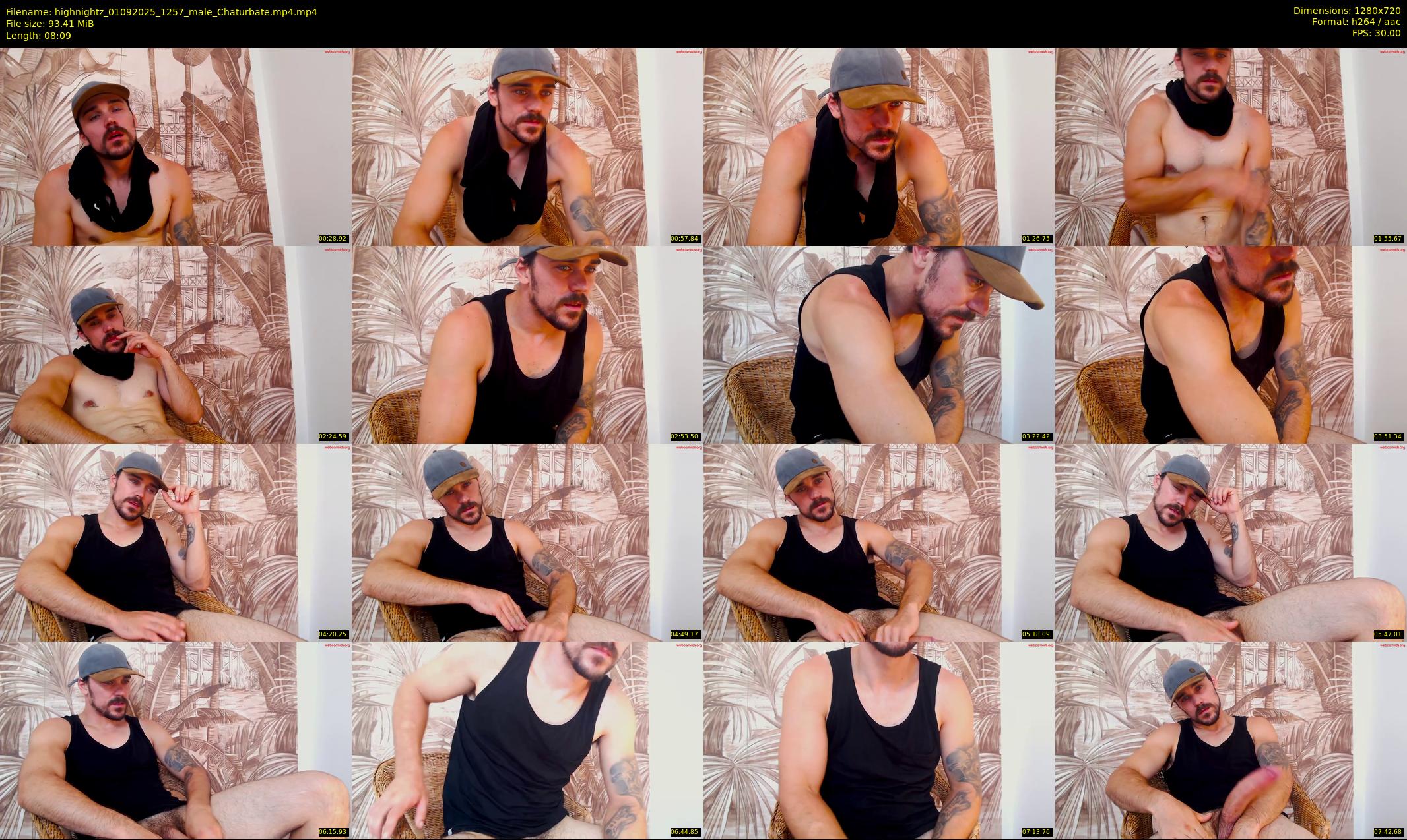 highnightz — 9 minute Chaturbate male cam show recording, 720p, Sep 1, 2025