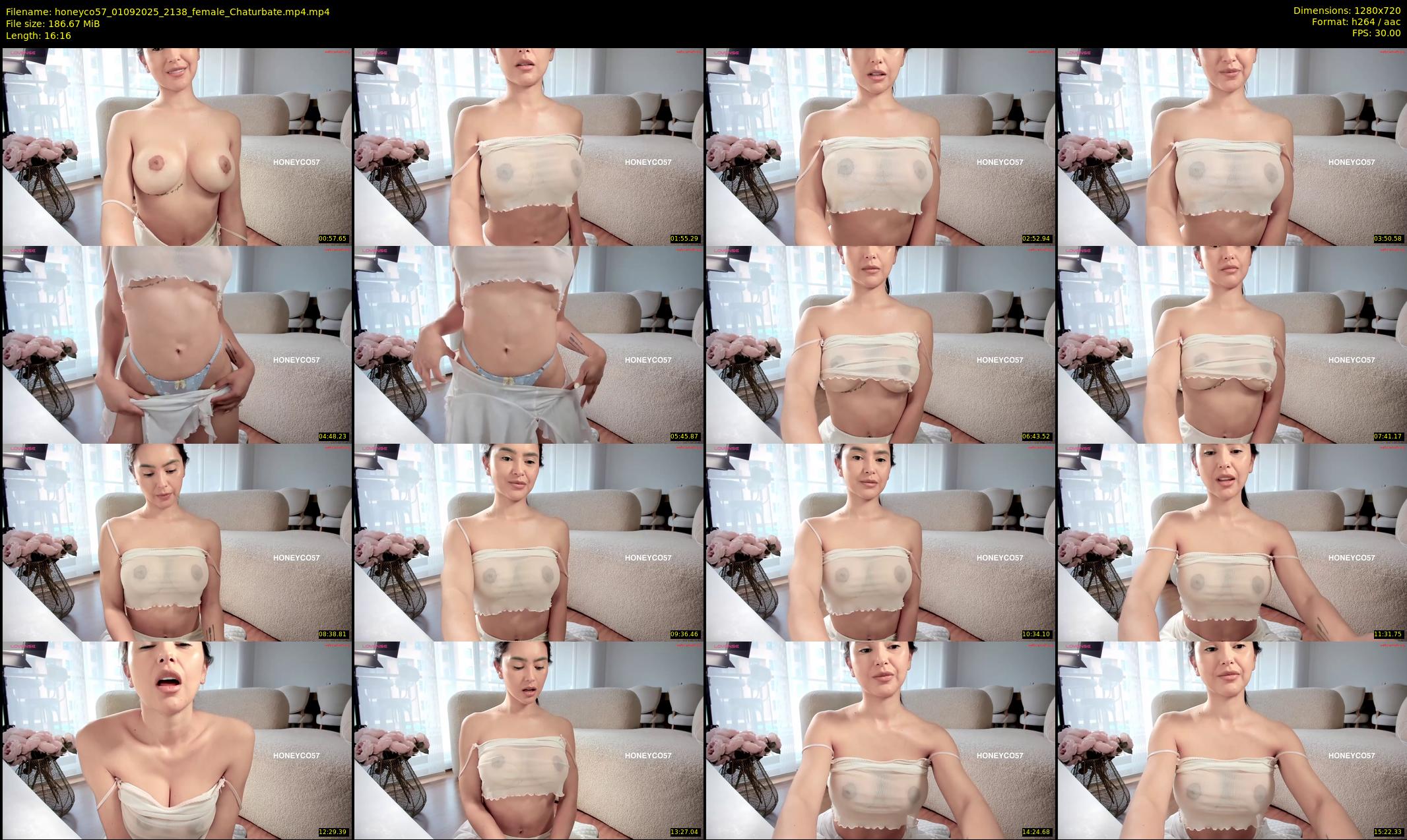 honeyco57 — 17 minute Chaturbate female cam show recording, 720p, Sep 1, 2025