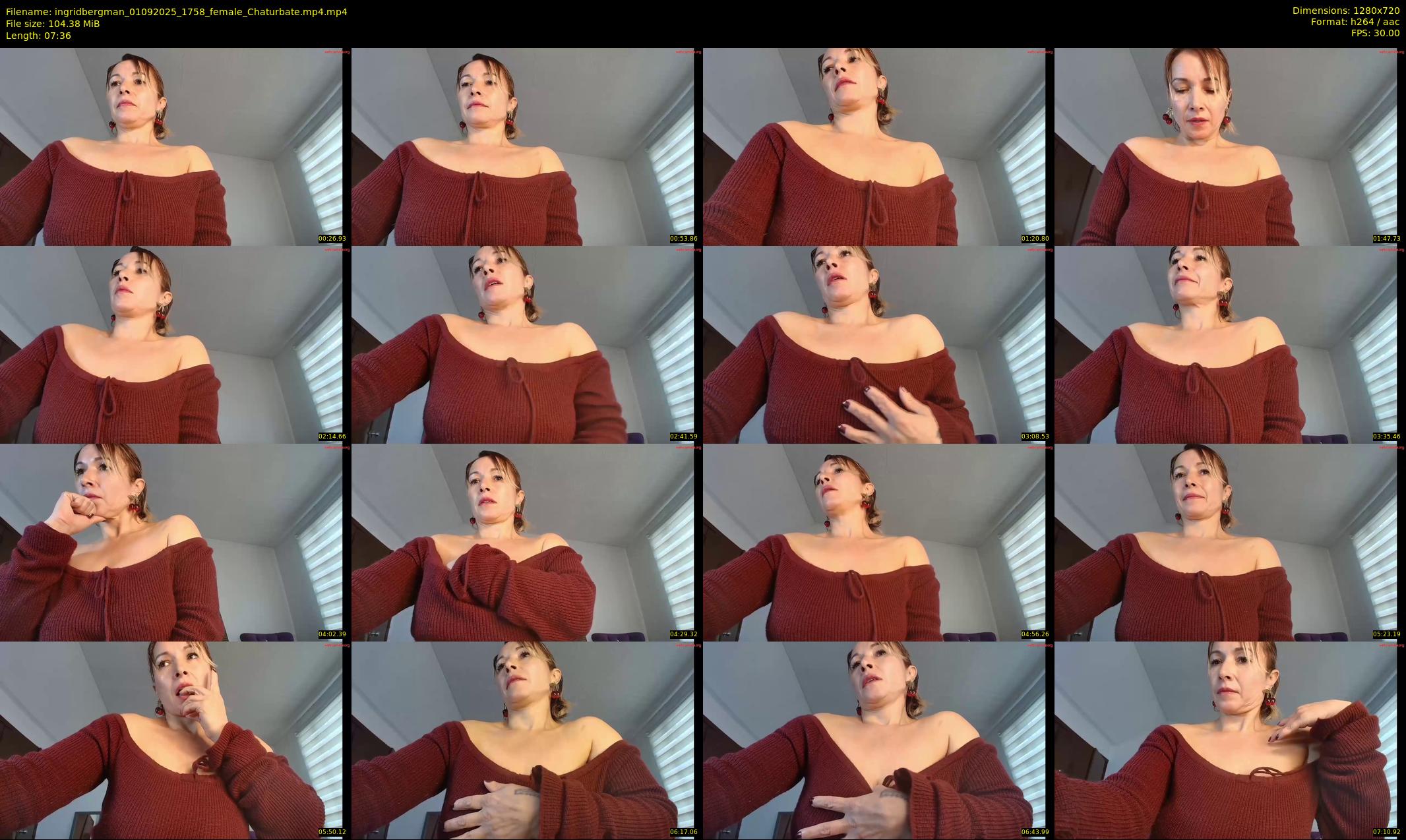 ingridbergman — 8 minute Chaturbate female cam show recording, 720p, Sep 1, 2025