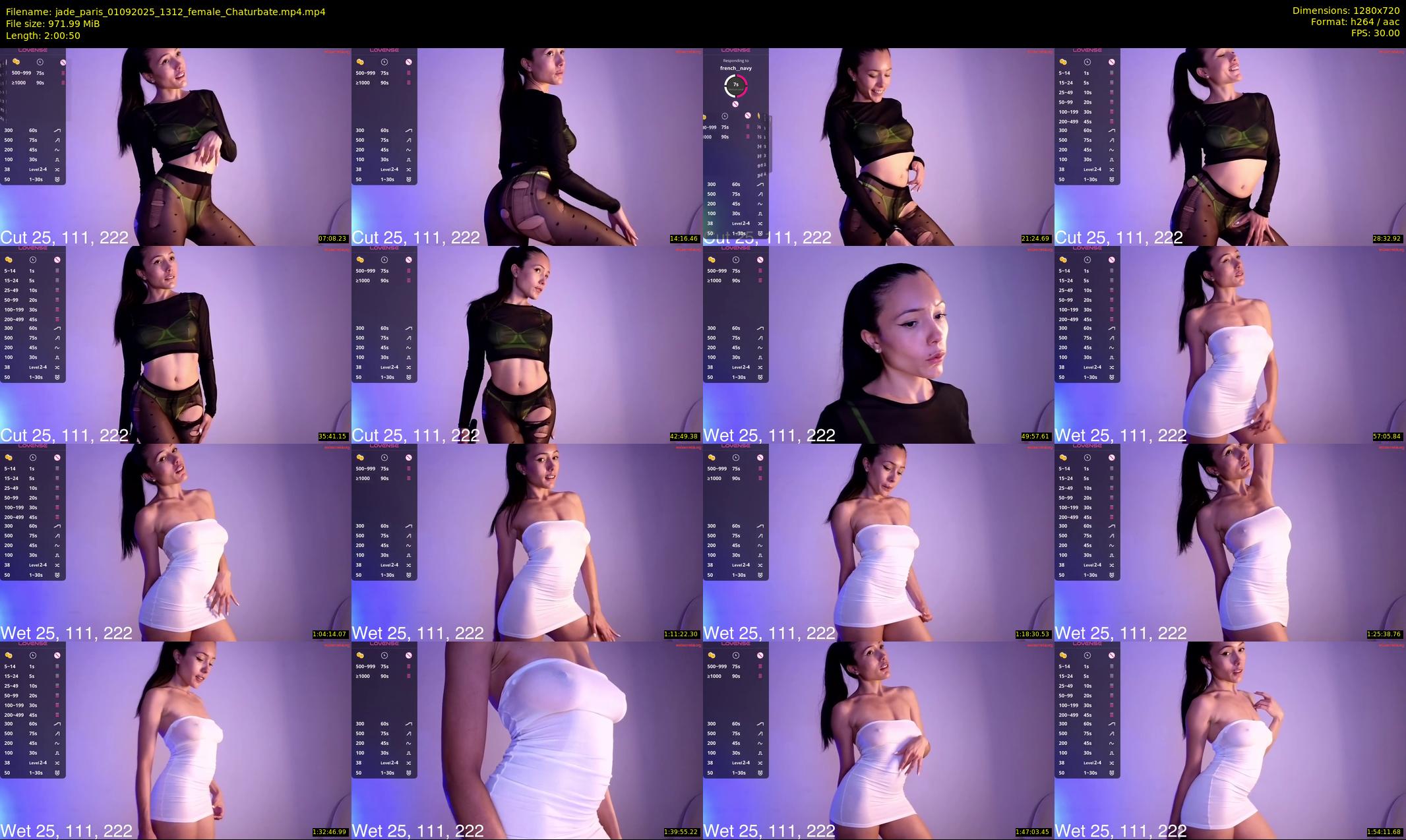 jade_paris — 121 minute Chaturbate female cam show recording, 720p, Sep 1, 2025