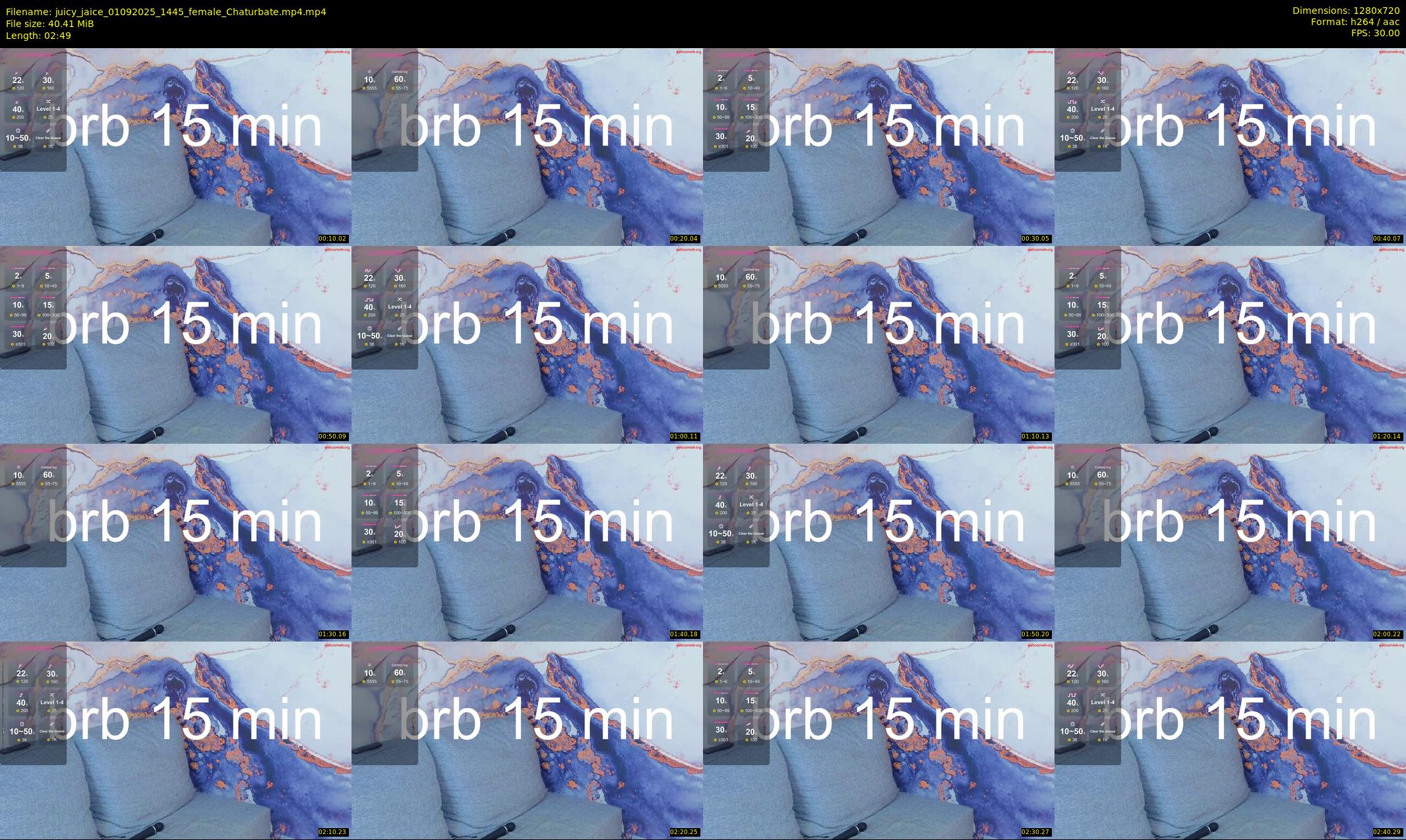 juicy_jaice — 3 minute Chaturbate female cam show recording, 720p, Sep 1, 2025