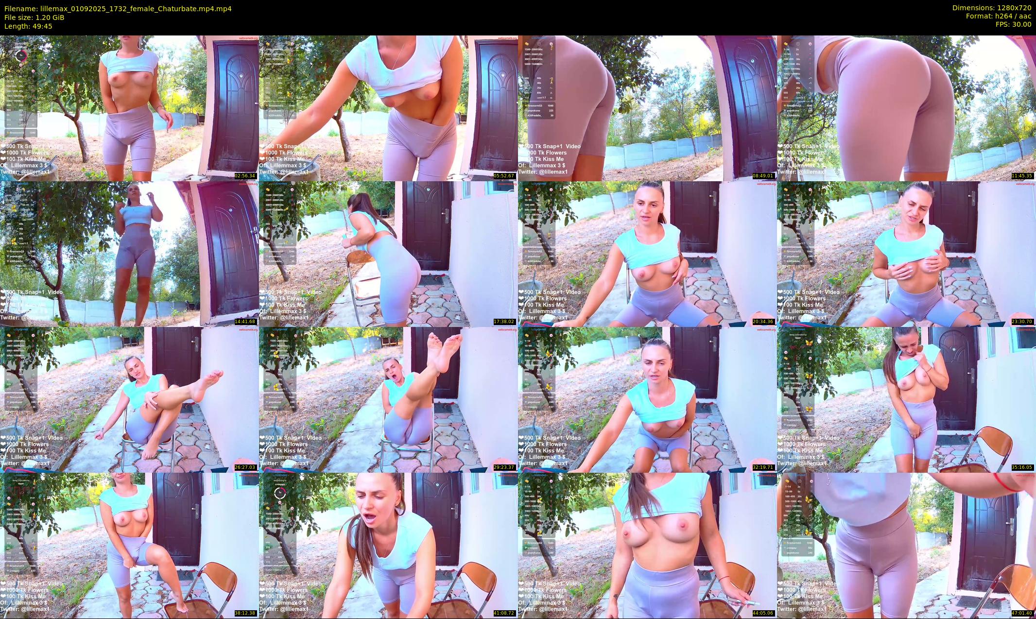 lillemax — 50 minute Chaturbate female cam show recording, 720p, Sep 1, 2025