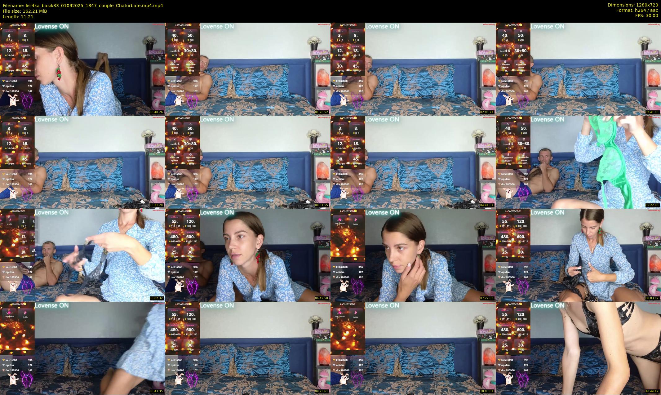 lisi4ka_basik33 — 12 minute Chaturbate couple cam show recording, 720p, Sep 1, 2025