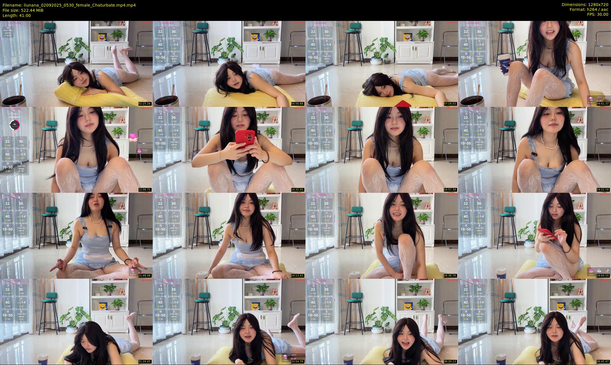 liunana — 41 minute Chaturbate female cam show recording, 720p, Sep 2, 2025