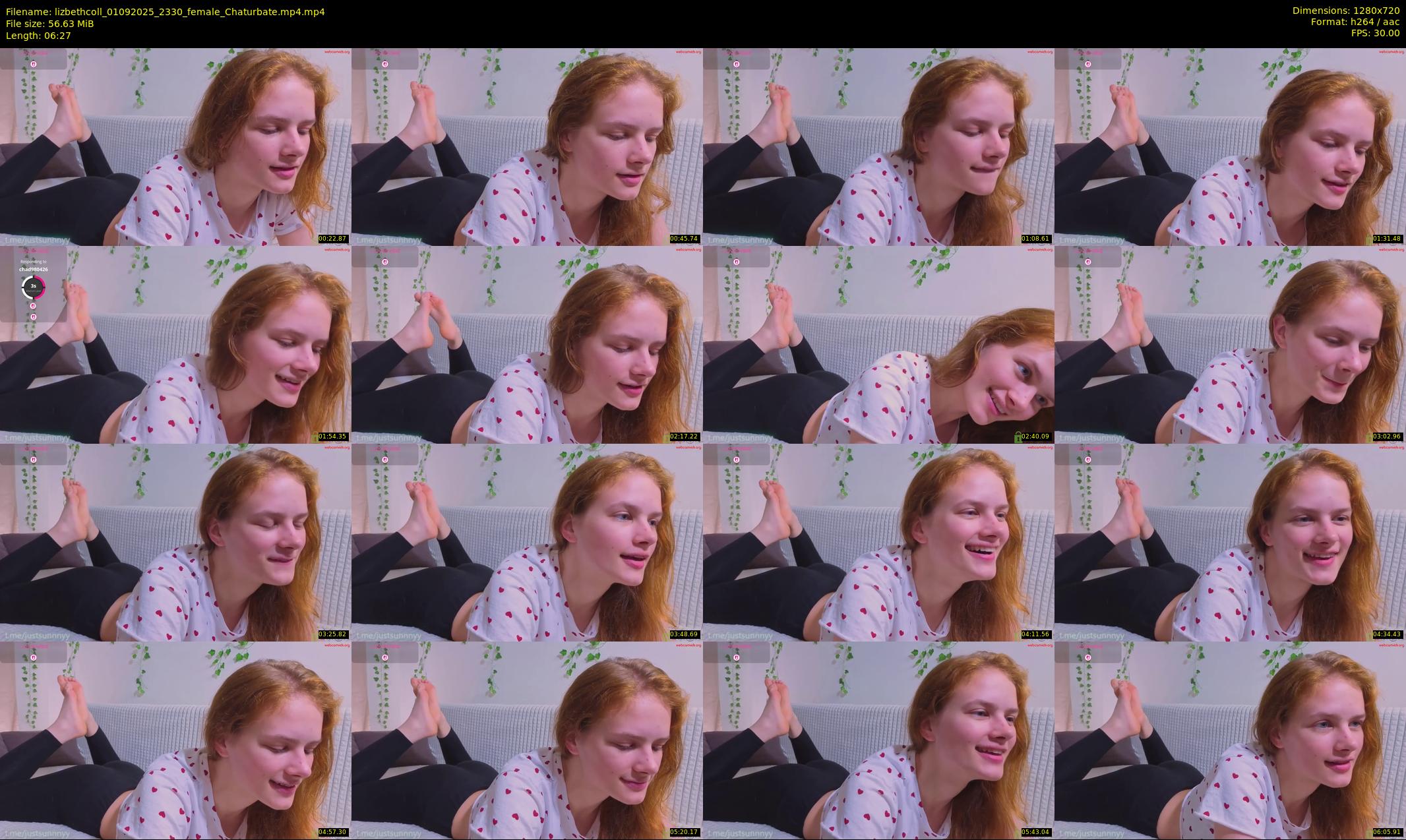 lizbethcoll — 7 minute Chaturbate female cam show recording, 720p, Sep 1, 2025