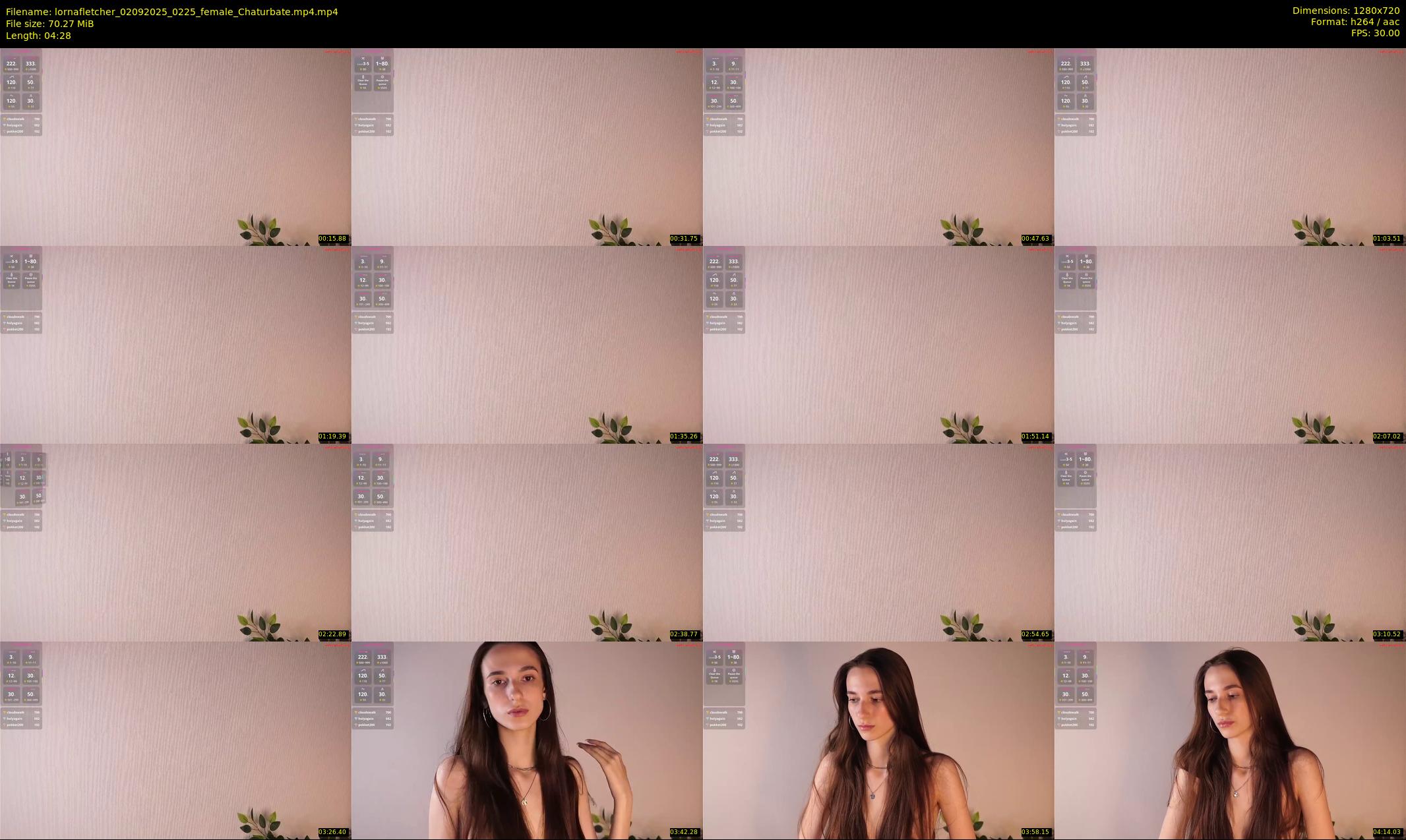 lornafletcher — 5 minute Chaturbate female cam show recording, 720p, Sep 2, 2025