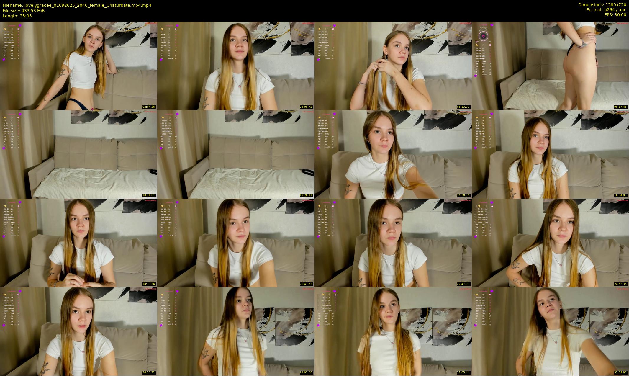 lovelygracee — 36 minute Chaturbate female cam show recording, 720p, Sep 1, 2025