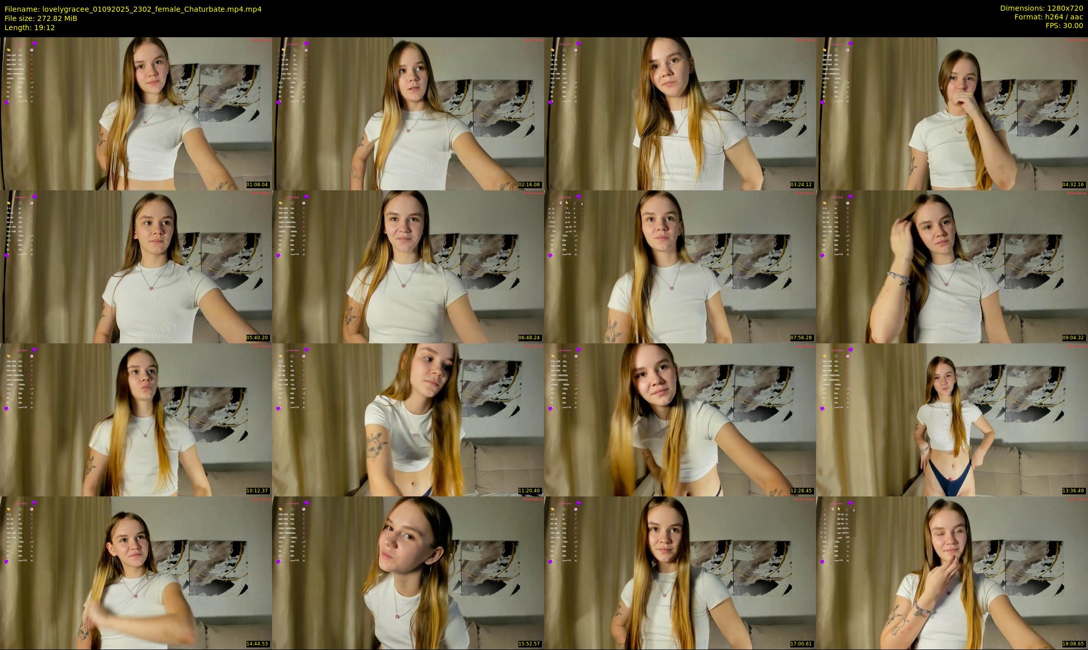 lovelygracee — 20 minute Chaturbate female cam show recording, 720p, Sep 1, 2025
