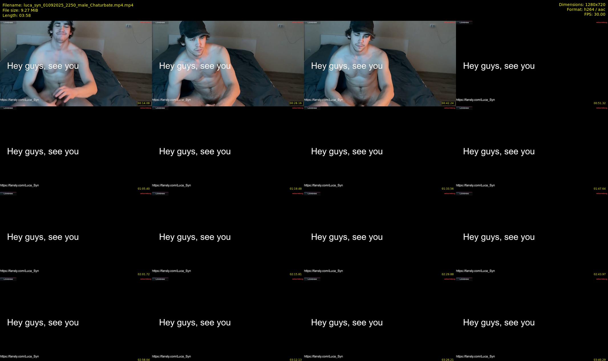 luca_syn — 4 minute Chaturbate male cam show recording, 720p, Sep 1, 2025