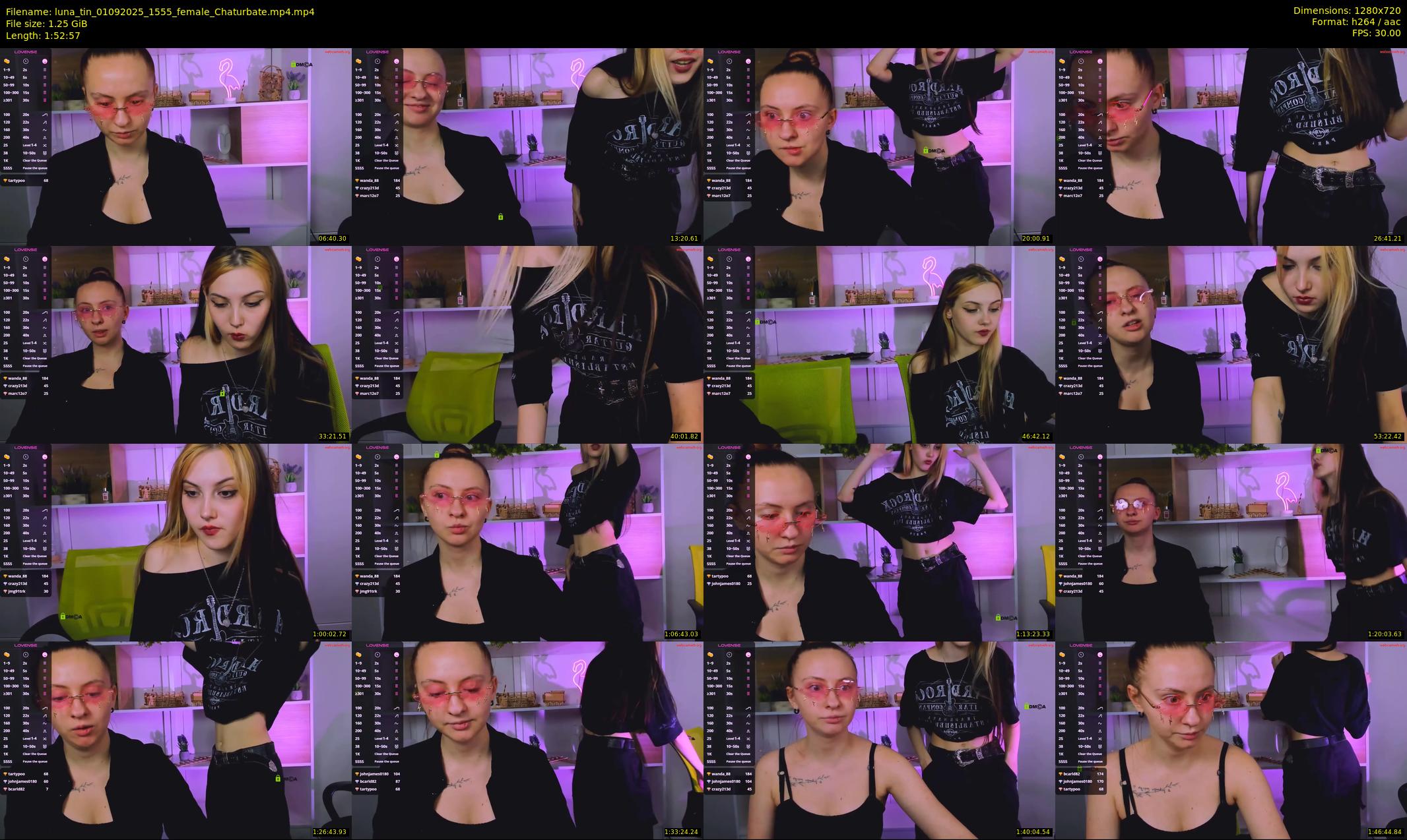 luna_tin — 113 minute Chaturbate couple cam show recording, 720p, Sep 1, 2025