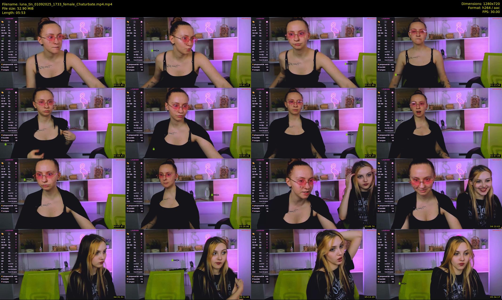 luna_tin — 6 minute Chaturbate couple cam show recording, 720p, Sep 1, 2025
