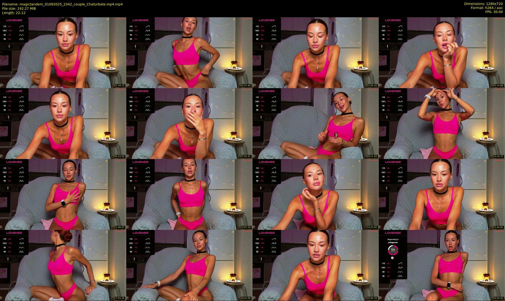 magictandem — 23 minute Chaturbate couple cam show recording, 720p, Sep 1, 2025