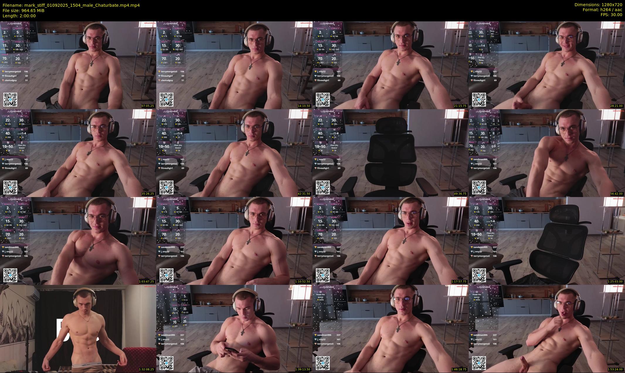 mark_stiff — 120 minute Chaturbate male cam show recording, 720p, Sep 1, 2025
