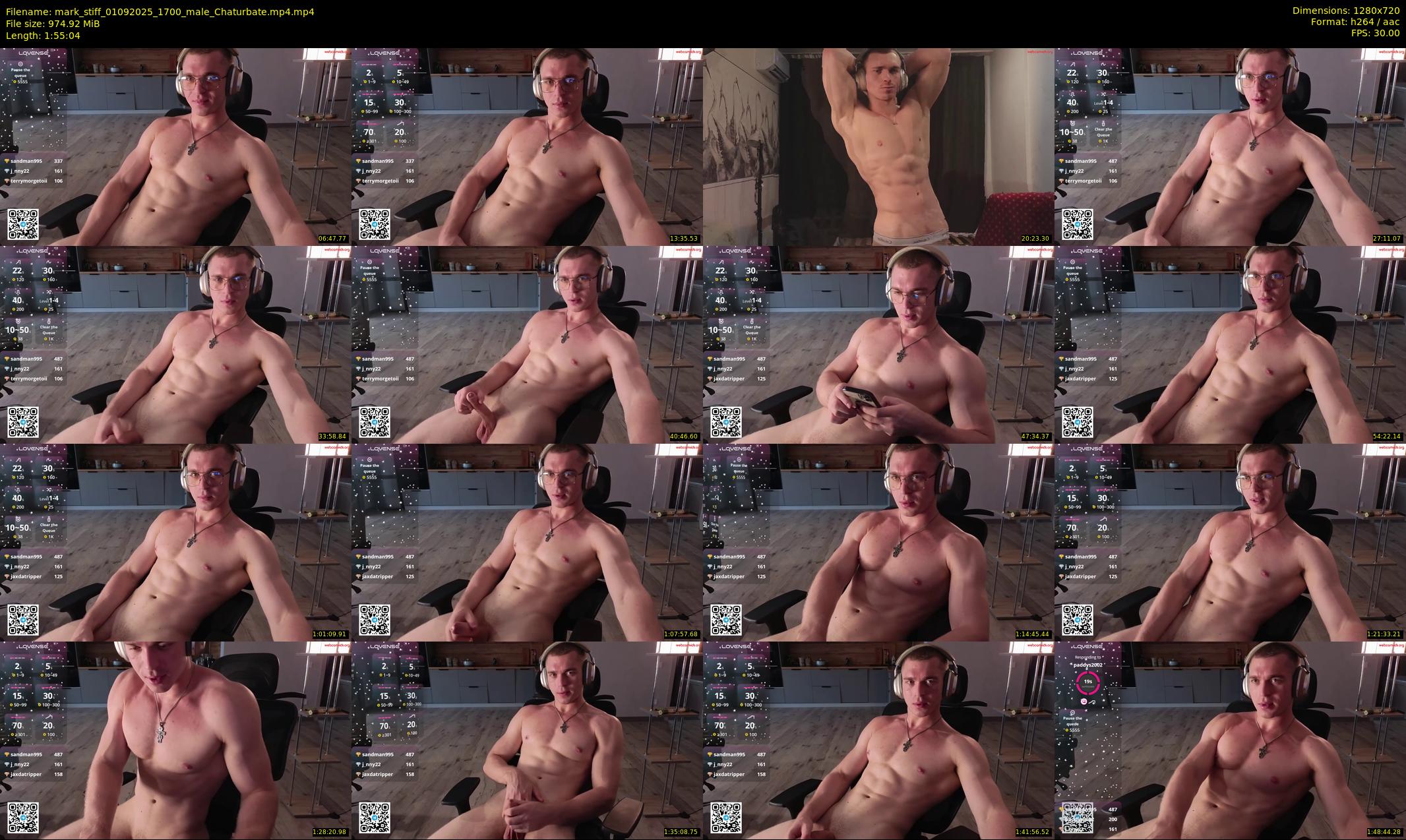 mark_stiff — 116 minute Chaturbate male cam show recording, 720p, Sep 1, 2025