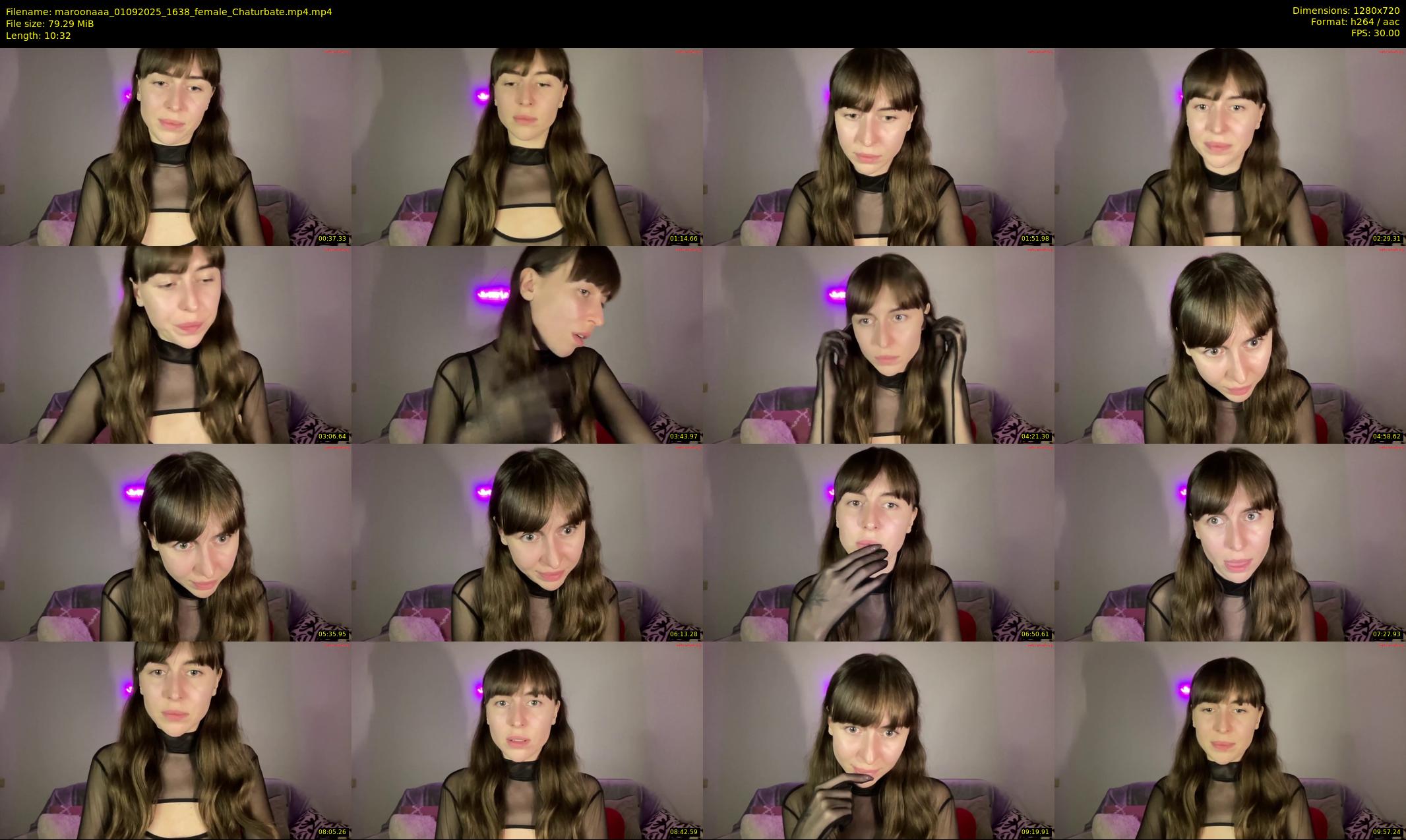 maroonaaa — 11 minute Chaturbate female cam show recording, 720p, Sep 1, 2025