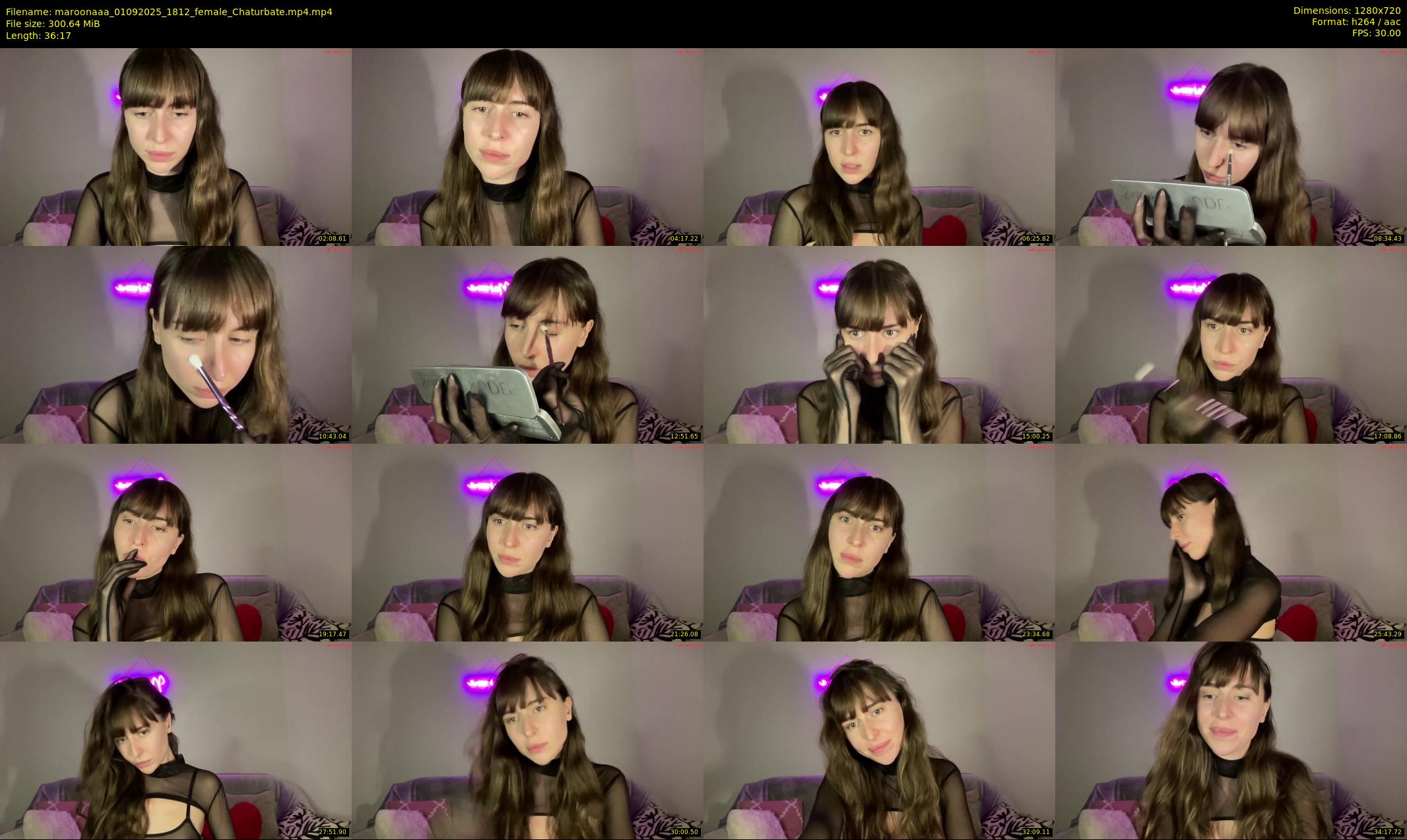 maroonaaa — 37 minute Chaturbate female cam show recording, 720p, Sep 1, 2025