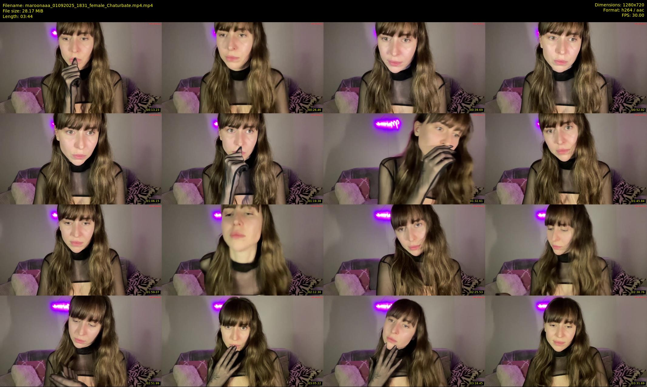 maroonaaa — 4 minute Chaturbate female cam show recording, 720p, Sep 1, 2025