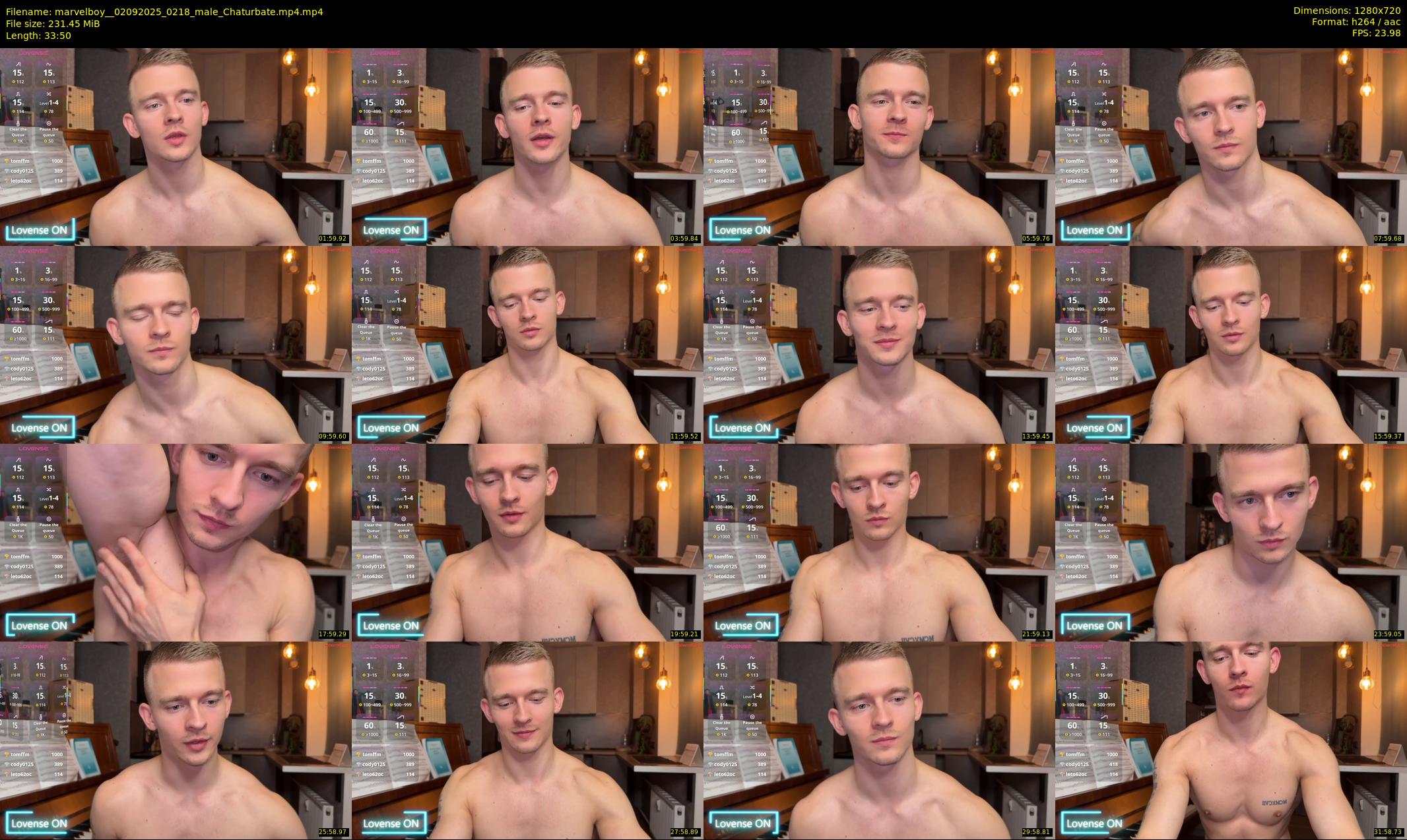 marvelboy_ — 34 minute Chaturbate male cam show recording, 720p, Sep 2, 2025