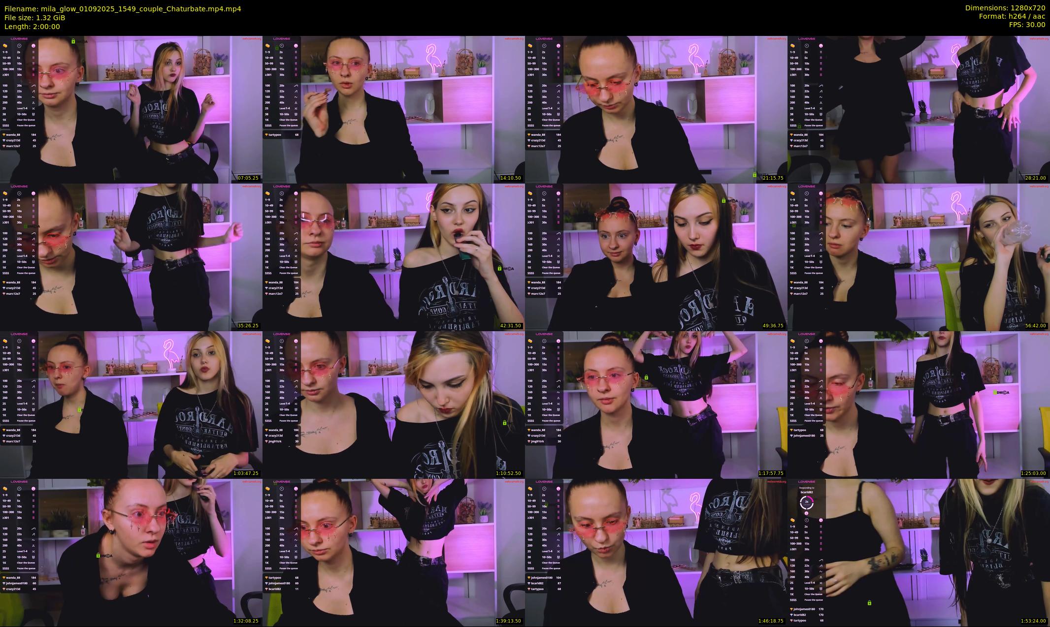 mila_glow — 120 minute Chaturbate female cam show recording, 720p, Sep 1, 2025