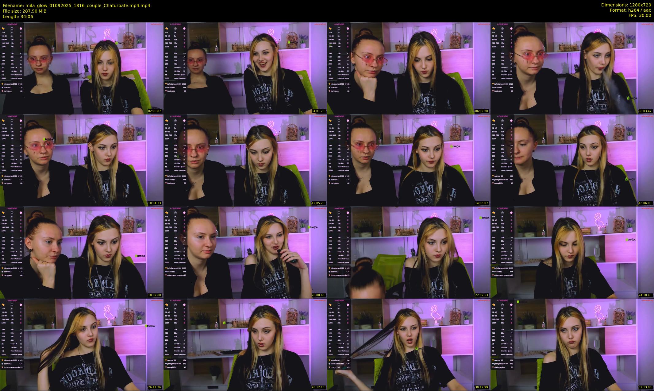 mila_glow — 35 minute Chaturbate female cam show recording, 720p, Sep 1, 2025