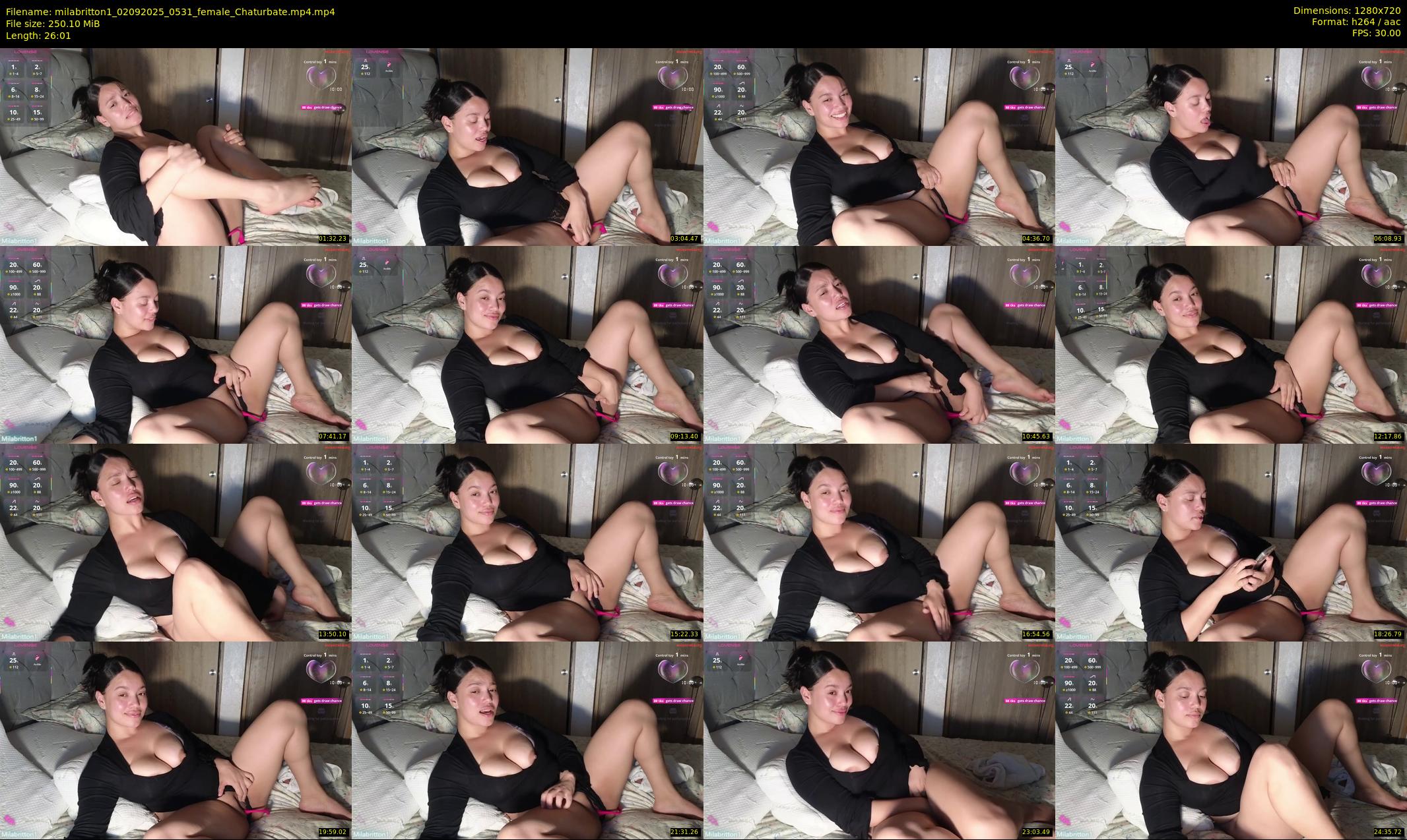 milabritton1 — 27 minute Chaturbate female cam show recording, 720p, Sep 2, 2025
