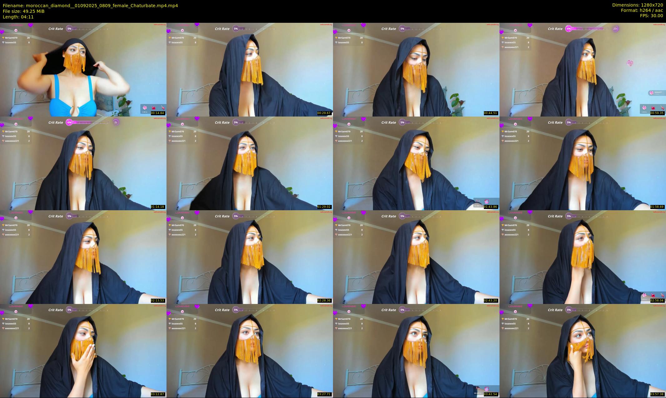 moroccan_diamond_ — 5 minute Chaturbate female cam show recording, 720p, Sep 1, 2025