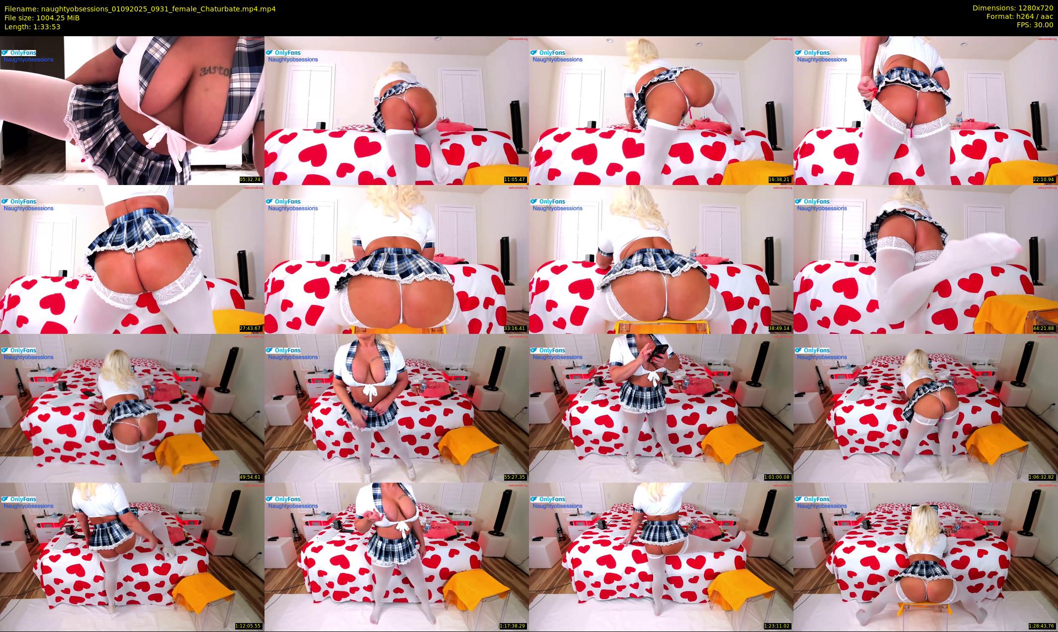 naughtyobsessions — 94 minute Chaturbate female cam show recording, 720p, Sep 1, 2025