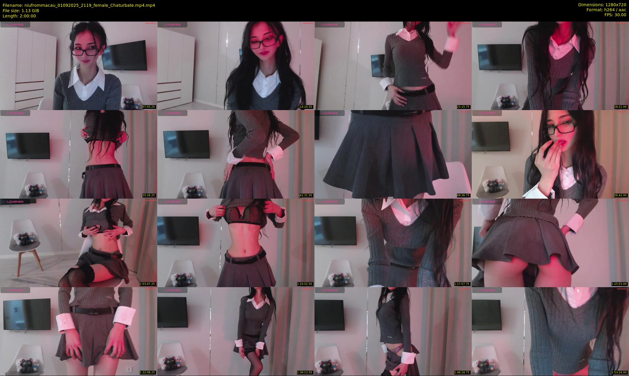 niufrommacau — 120 minute Chaturbate female cam show recording, 720p, Sep 1, 2025