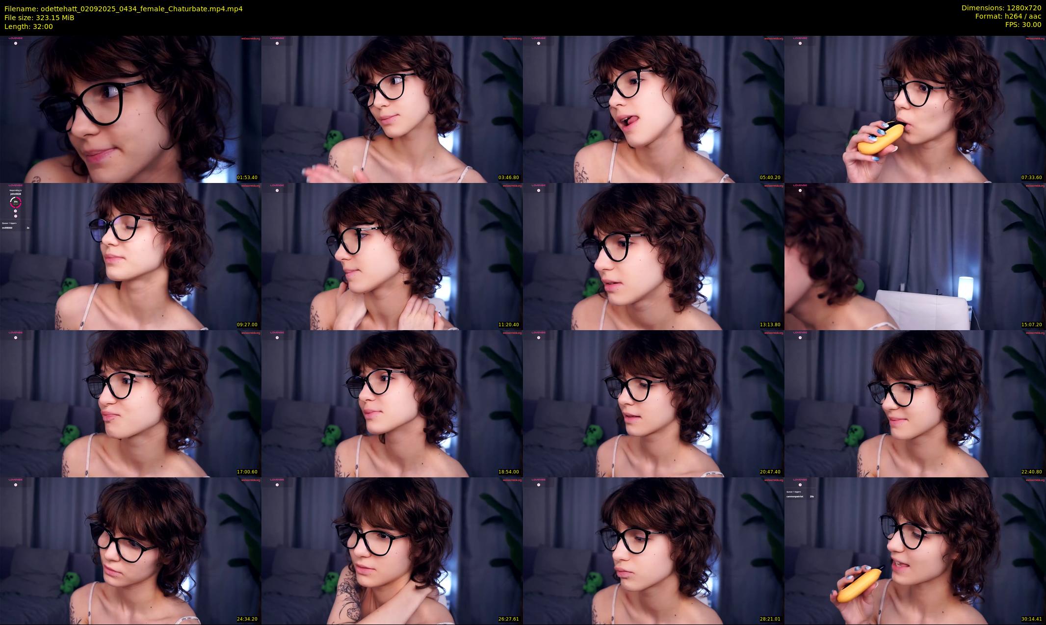 odettehatt — 32 minute Chaturbate female cam show recording, 720p, Sep 2, 2025
