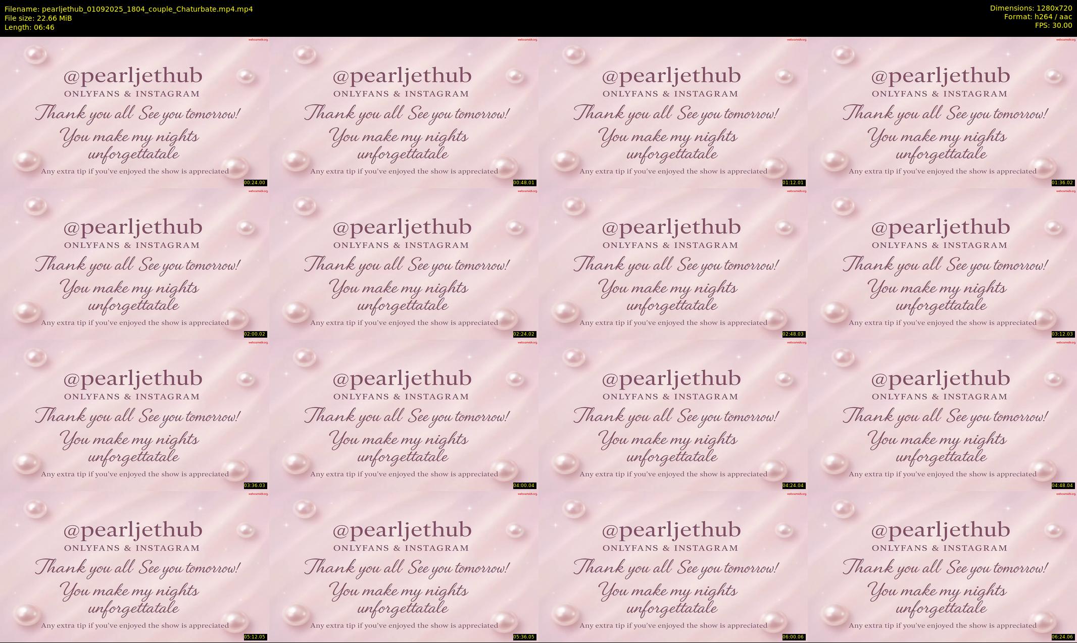 pearljethub — 7 minute Chaturbate couple cam show recording, 720p, Sep 1, 2025