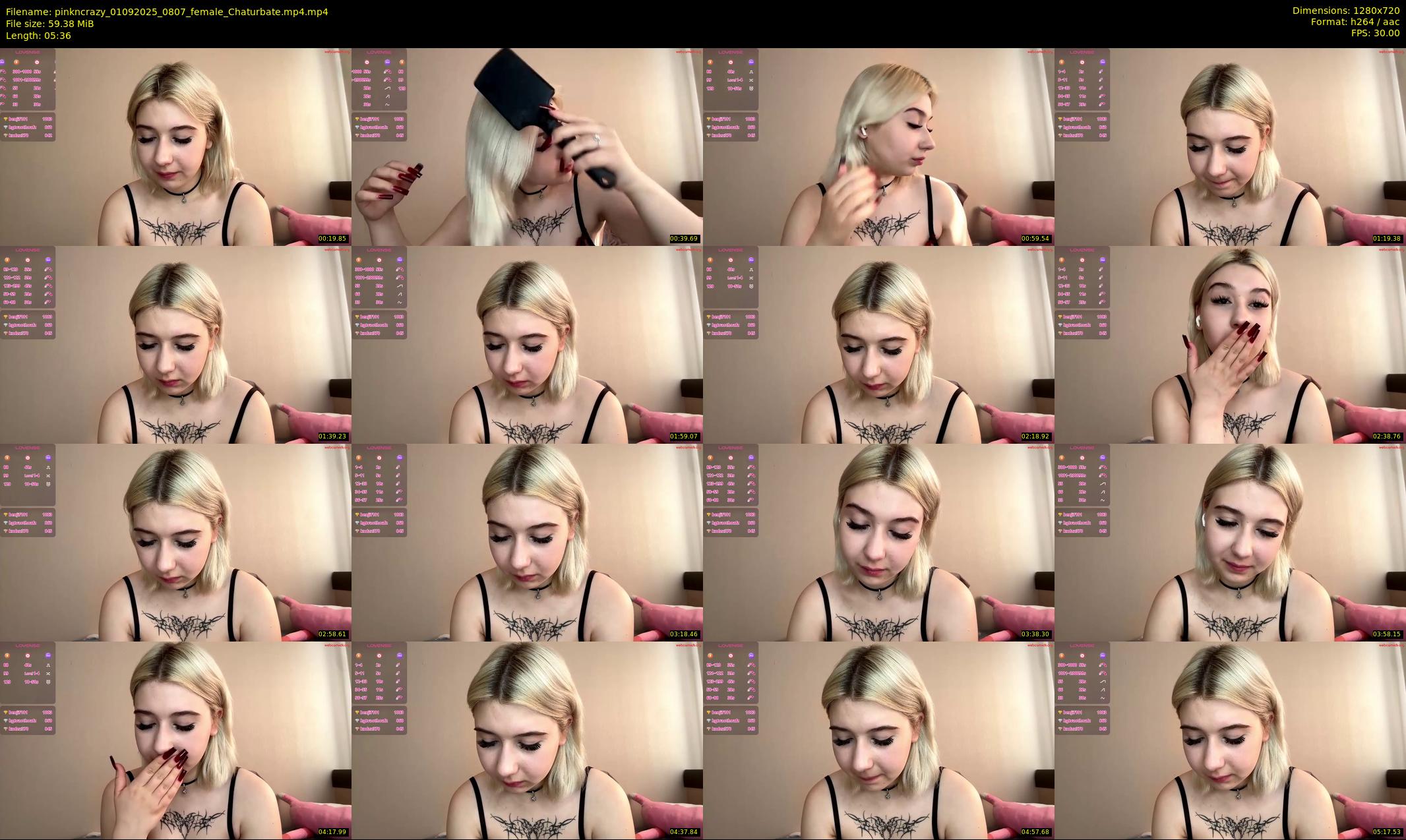 pinkncrazy — 6 minute Chaturbate female cam show recording, 720p, Sep 1, 2025