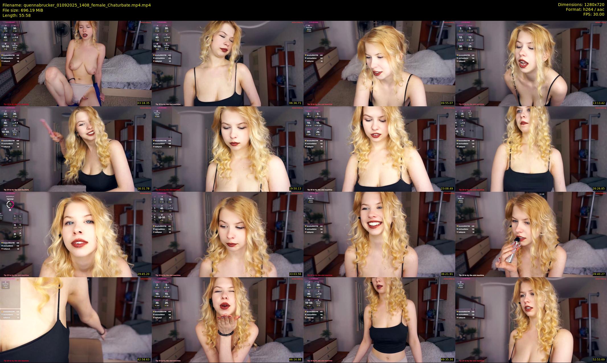 quennabrucker — 56 minute Chaturbate female cam show recording, 720p, Sep 1, 2025