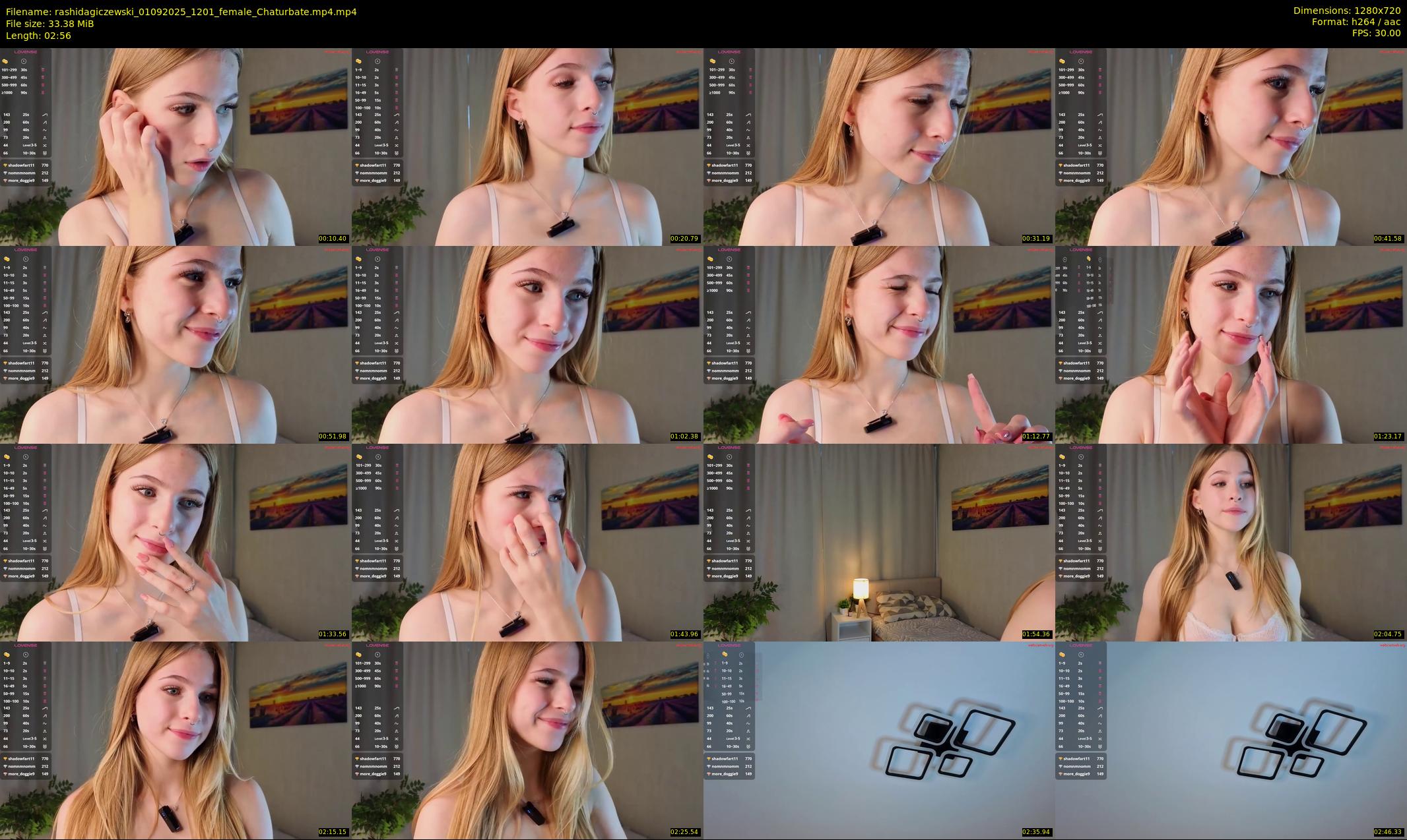 rashidagiczewski — 3 minute Chaturbate female cam show recording, 720p, Sep 1, 2025