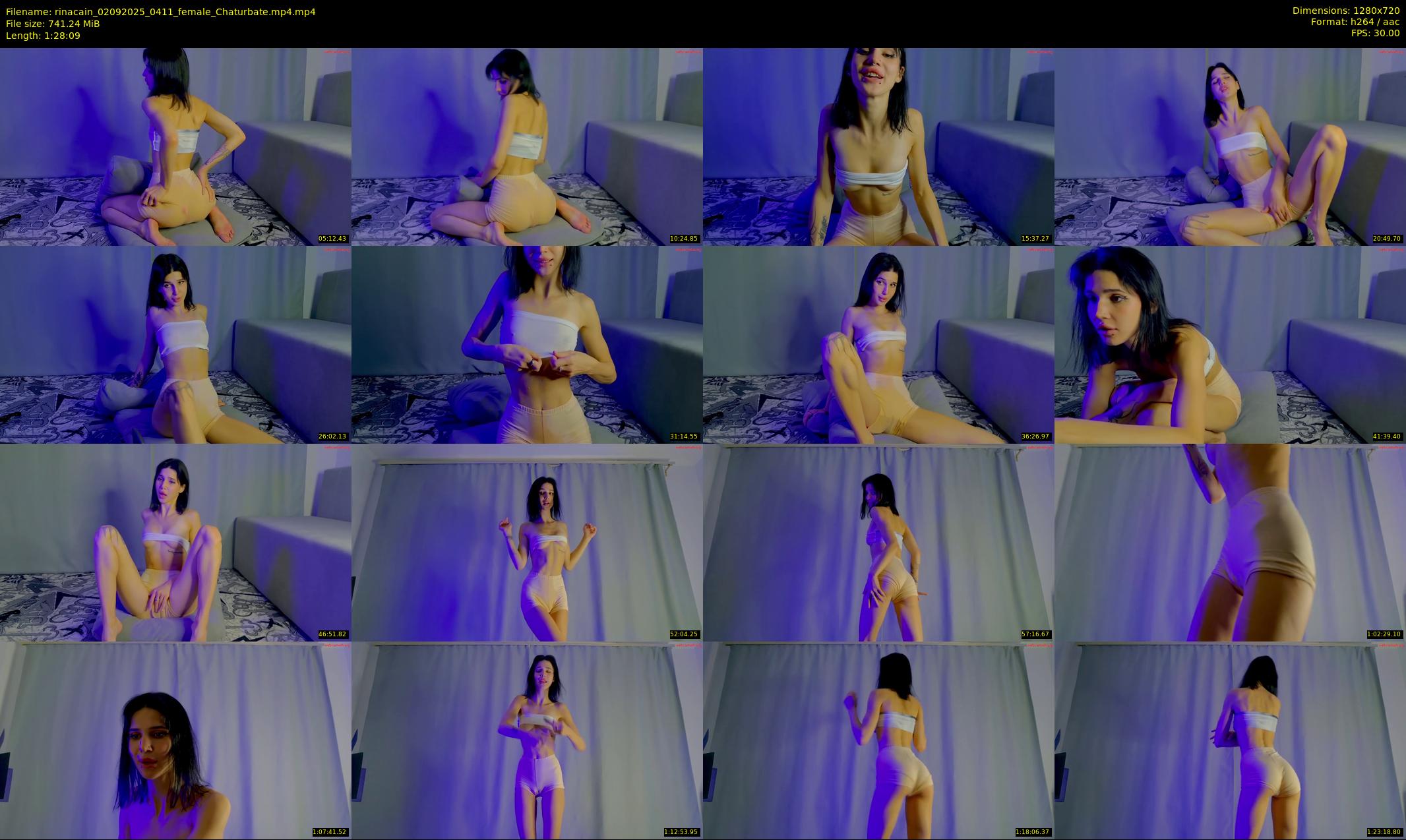 rinacain — 89 minute Chaturbate female cam show recording, 720p, Sep 2, 2025