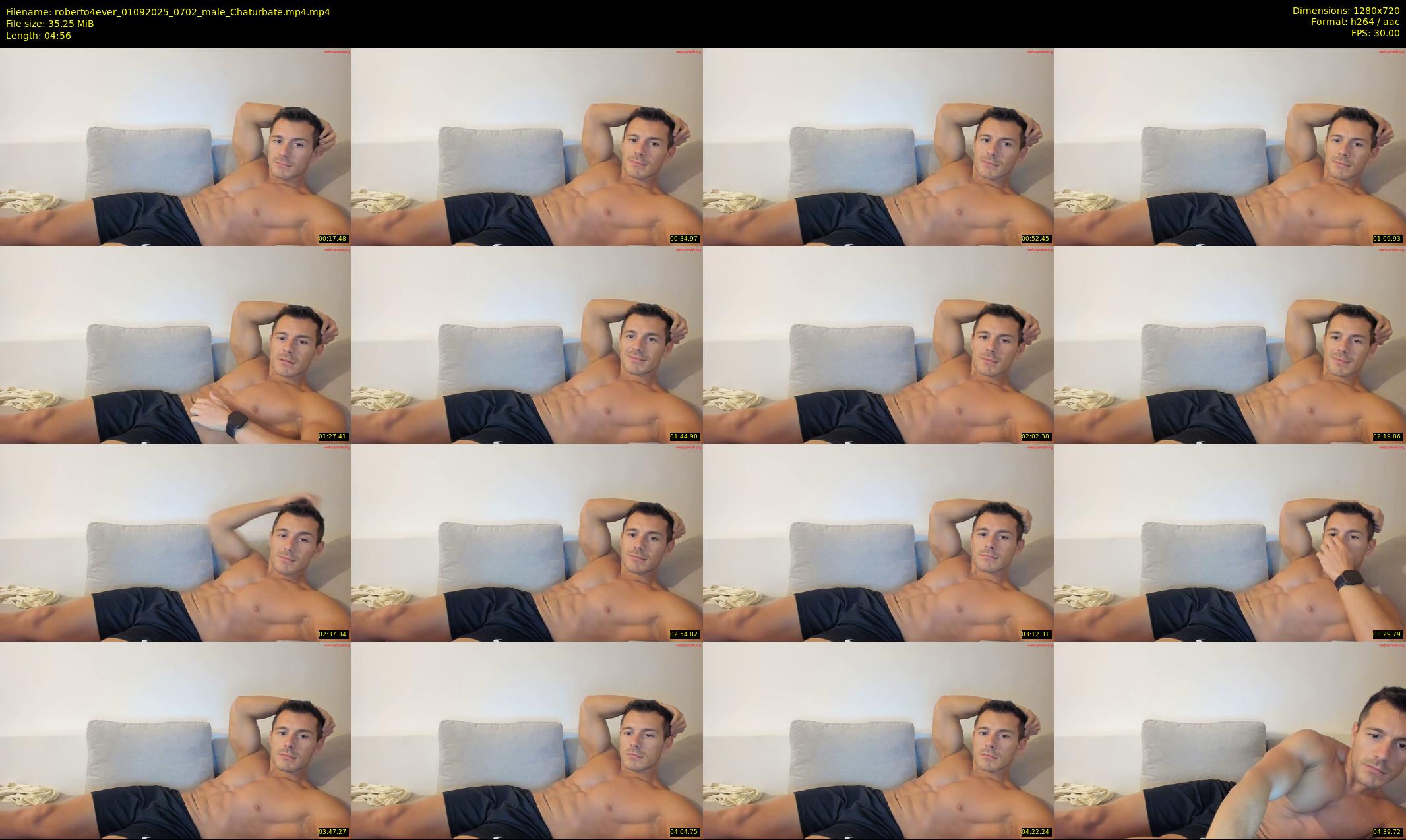 roberto4ever — 5 minute Chaturbate male cam show recording, 720p, Sep 1, 2025