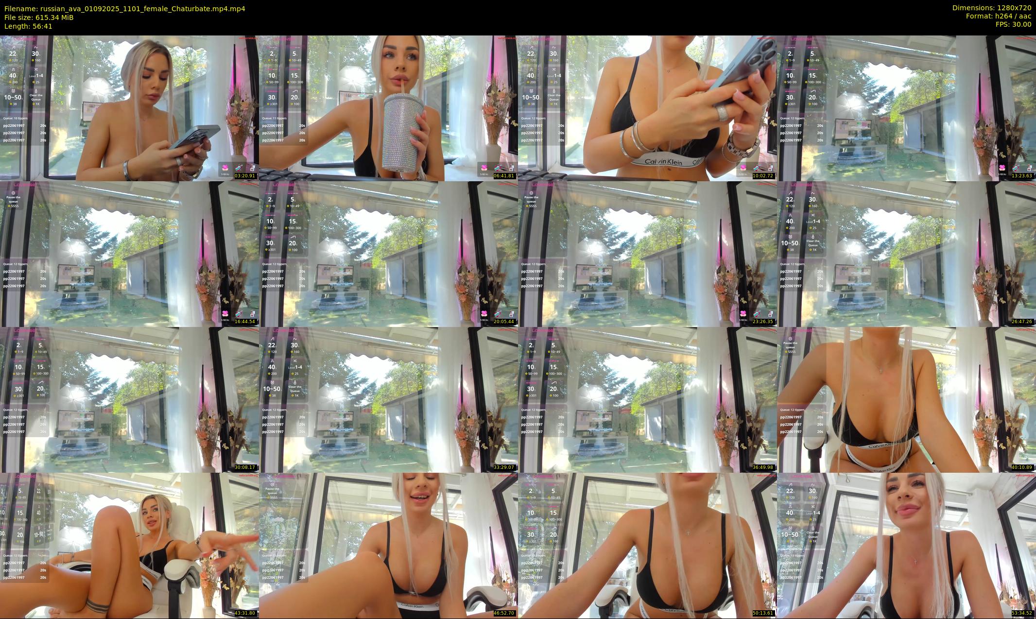 russian_ava — 57 minute Chaturbate female cam show recording, 720p, Sep 1, 2025