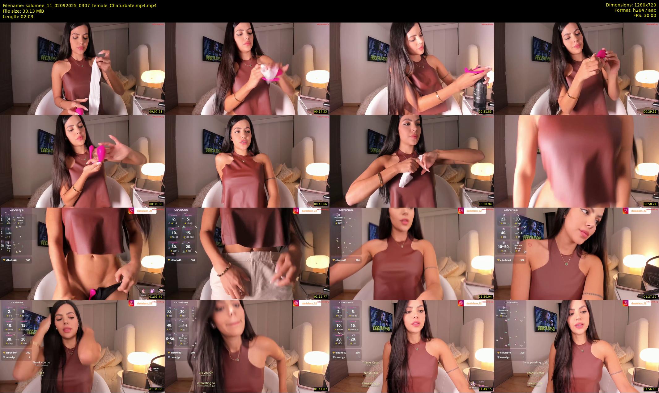 salomee_11 — 3 minute Chaturbate female cam show recording, 720p, Sep 2, 2025