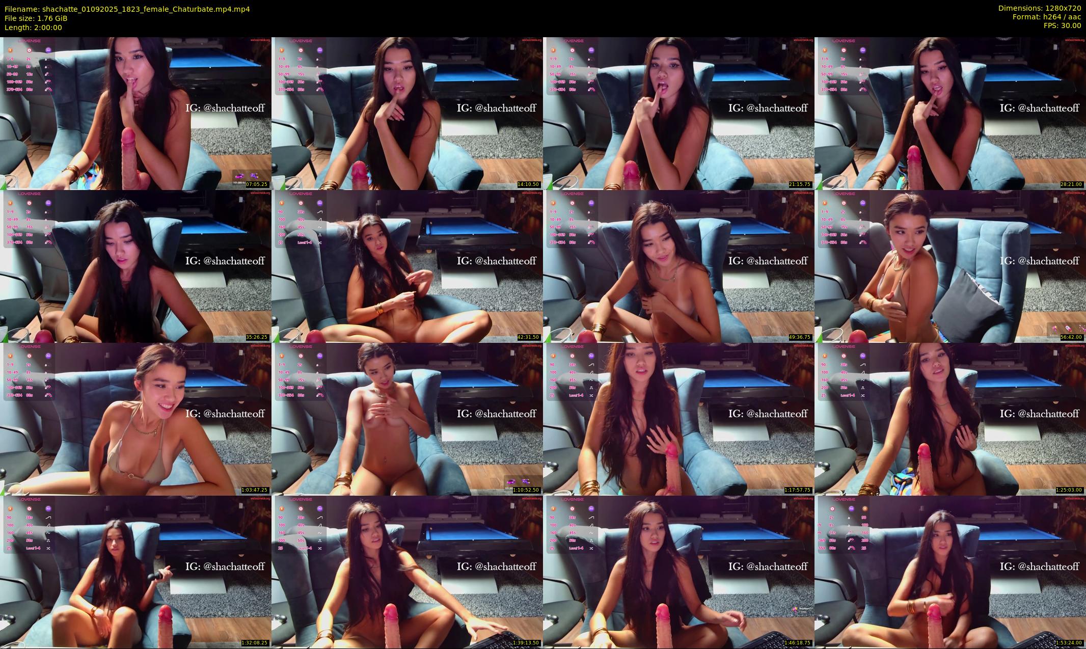 shachatte — 120 minute Chaturbate couple cam show recording, 720p, Sep 1, 2025