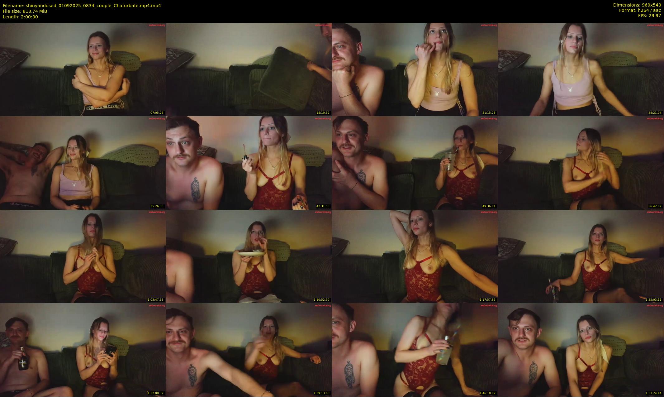 shinyandused — 120 minute Chaturbate couple cam show recording, 480p, Sep 1, 2025