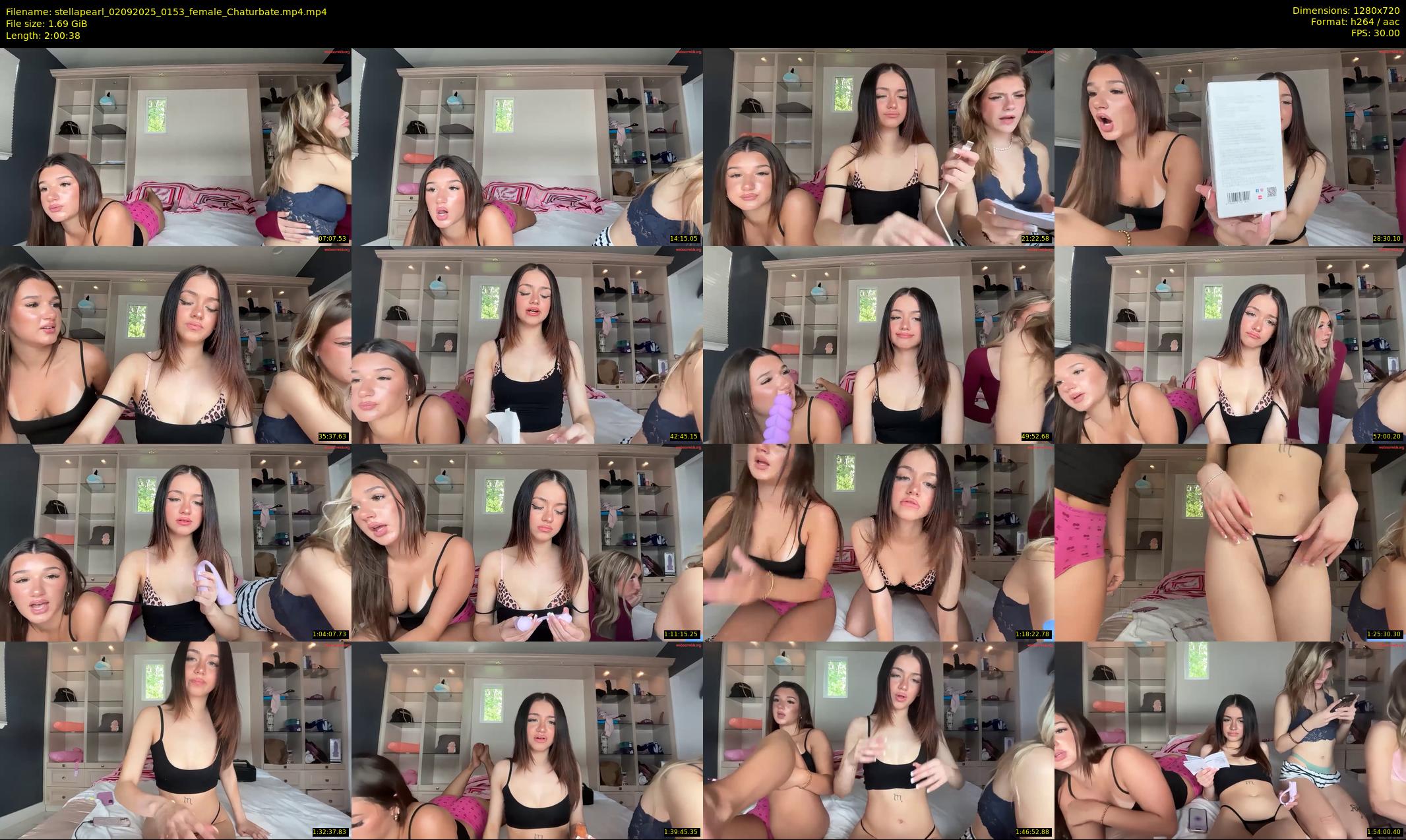 stellapearl — 121 minute Chaturbate female cam show recording, 720p, Sep 2, 2025