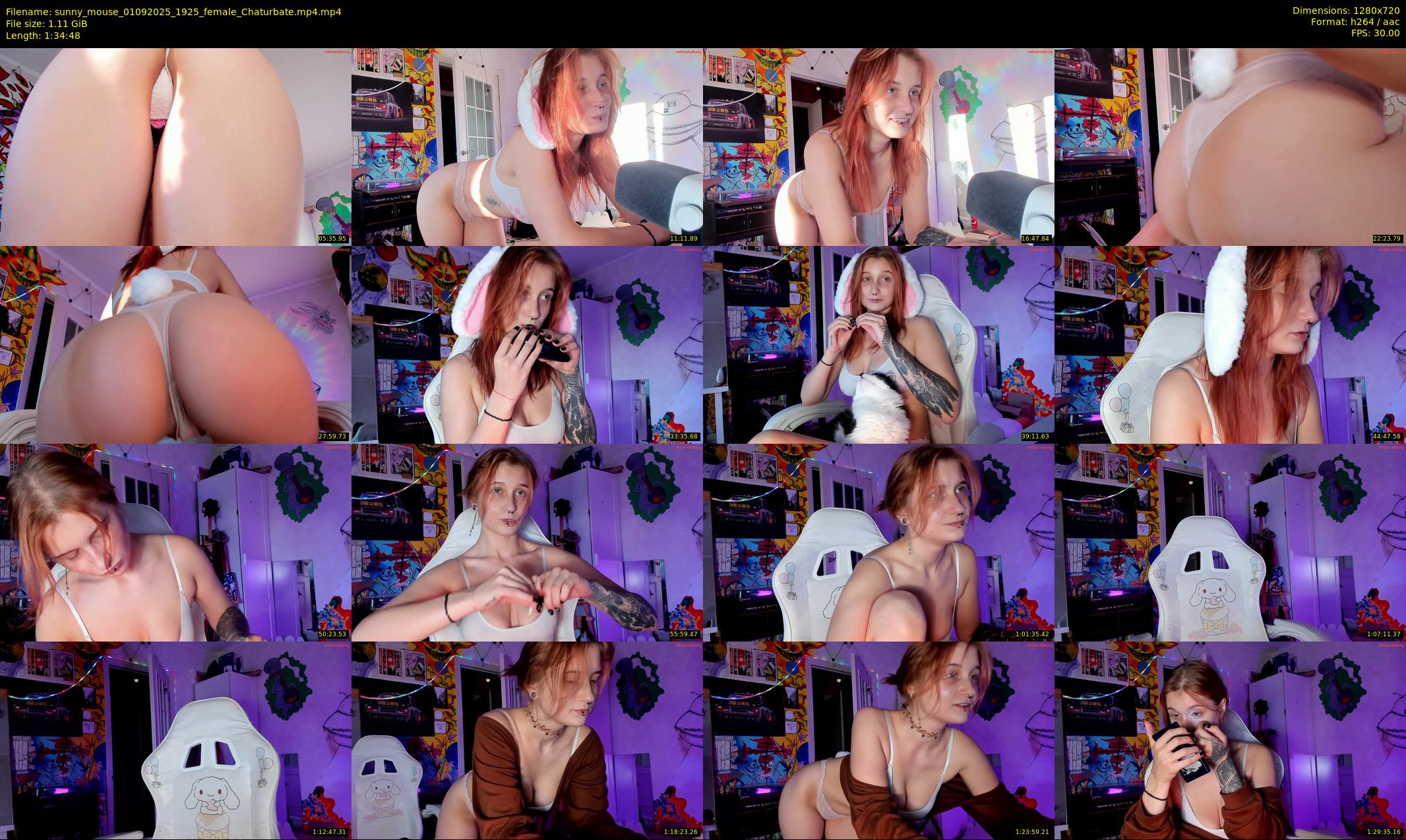 sunny_mouse — 95 minute Chaturbate female cam show recording, 720p, Sep 1, 2025