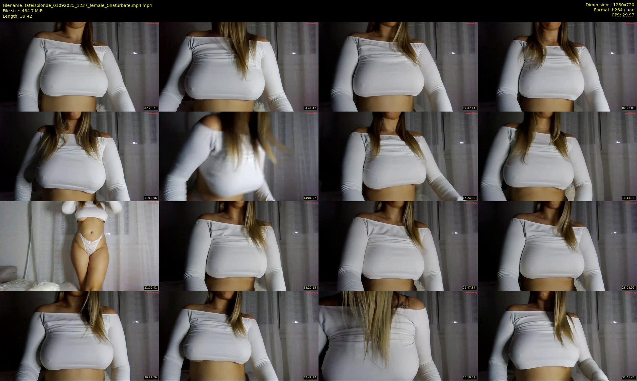 tateisblonde — 40 minute Chaturbate female cam show recording, 720p, Sep 1, 2025