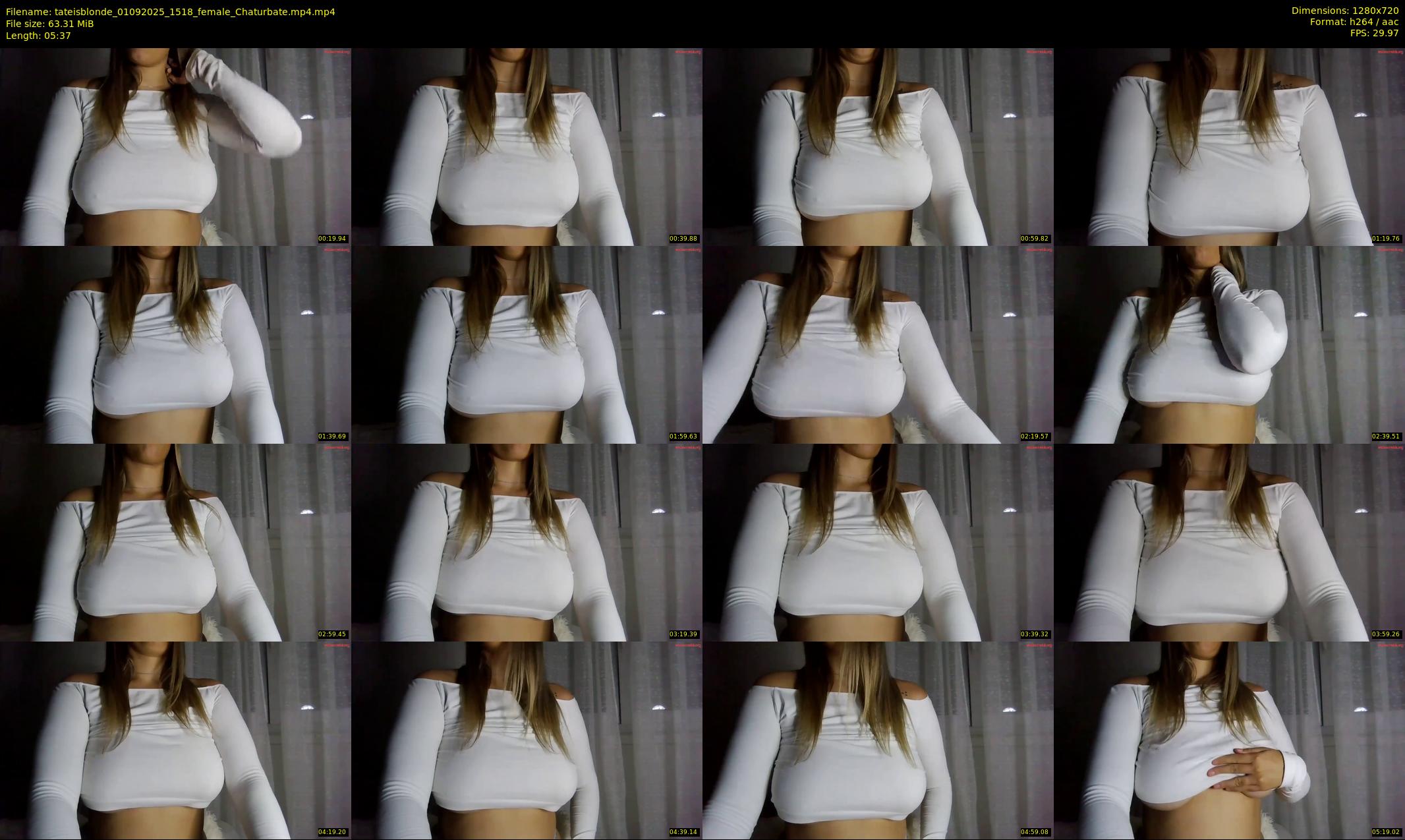 tateisblonde — 6 minute Chaturbate female cam show recording, 720p, Sep 1, 2025