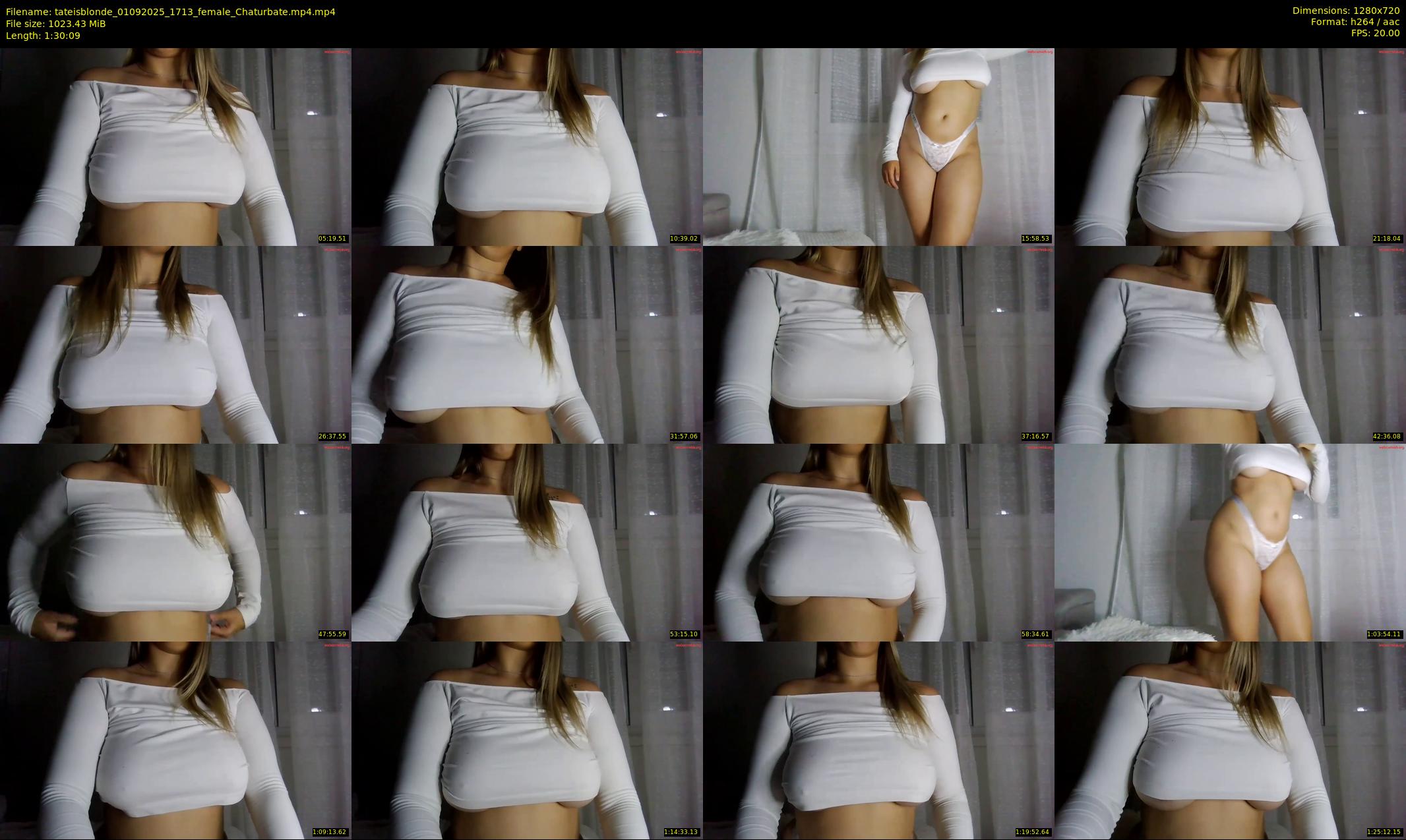 tateisblonde — 91 minute Chaturbate female cam show recording, 720p, Sep 1, 2025
