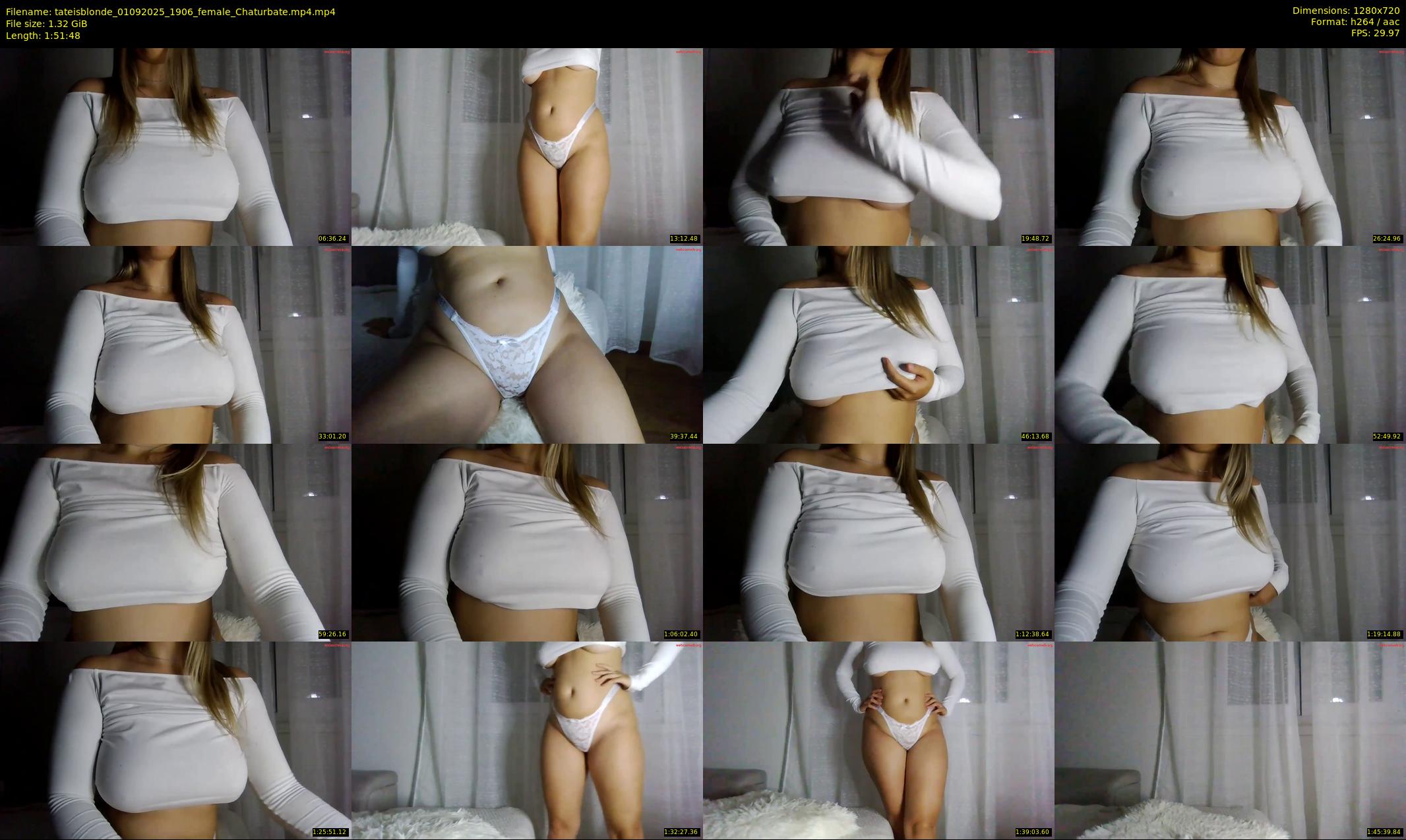 tateisblonde — 112 minute Chaturbate female cam show recording, 720p, Sep 1, 2025